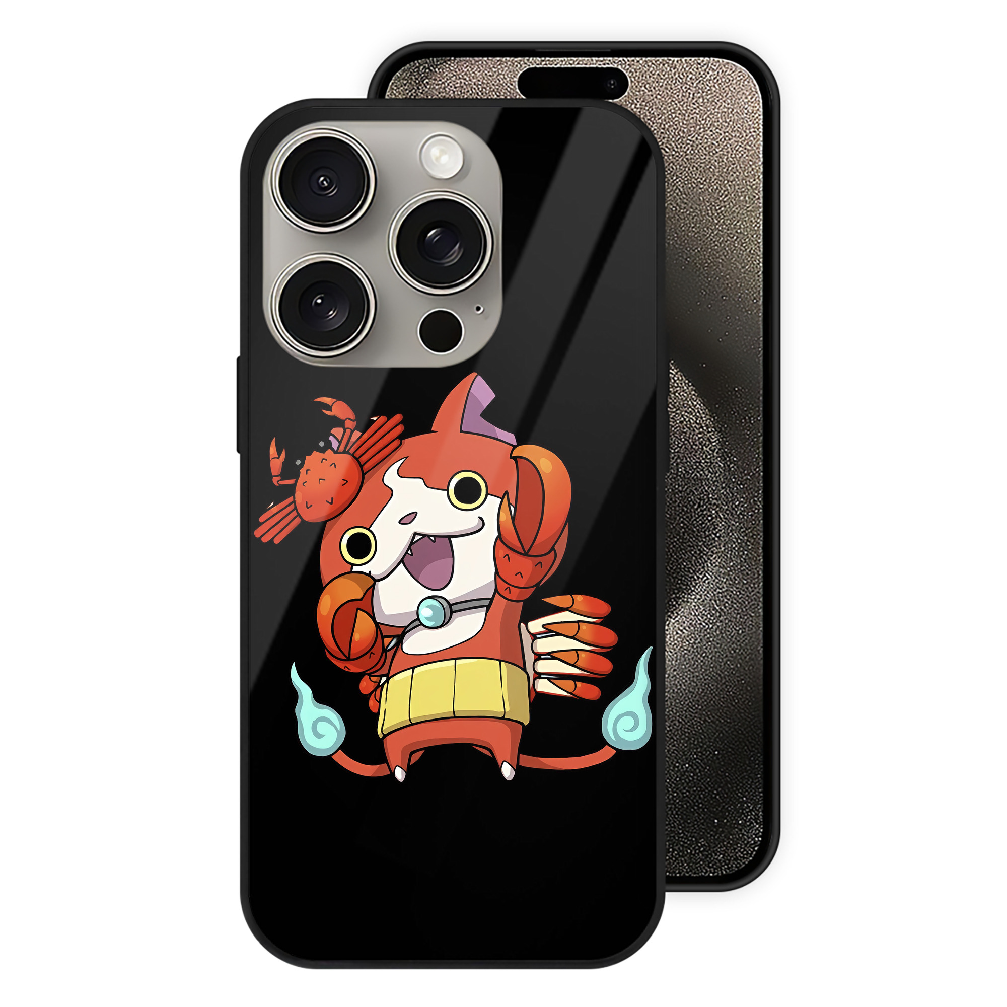 （画像用） 妖怪ウォッチ Yo-kai Watch 【iPhone15Pro対応】スマホケース 耐衝撃＆黄変防止 背面ガラス