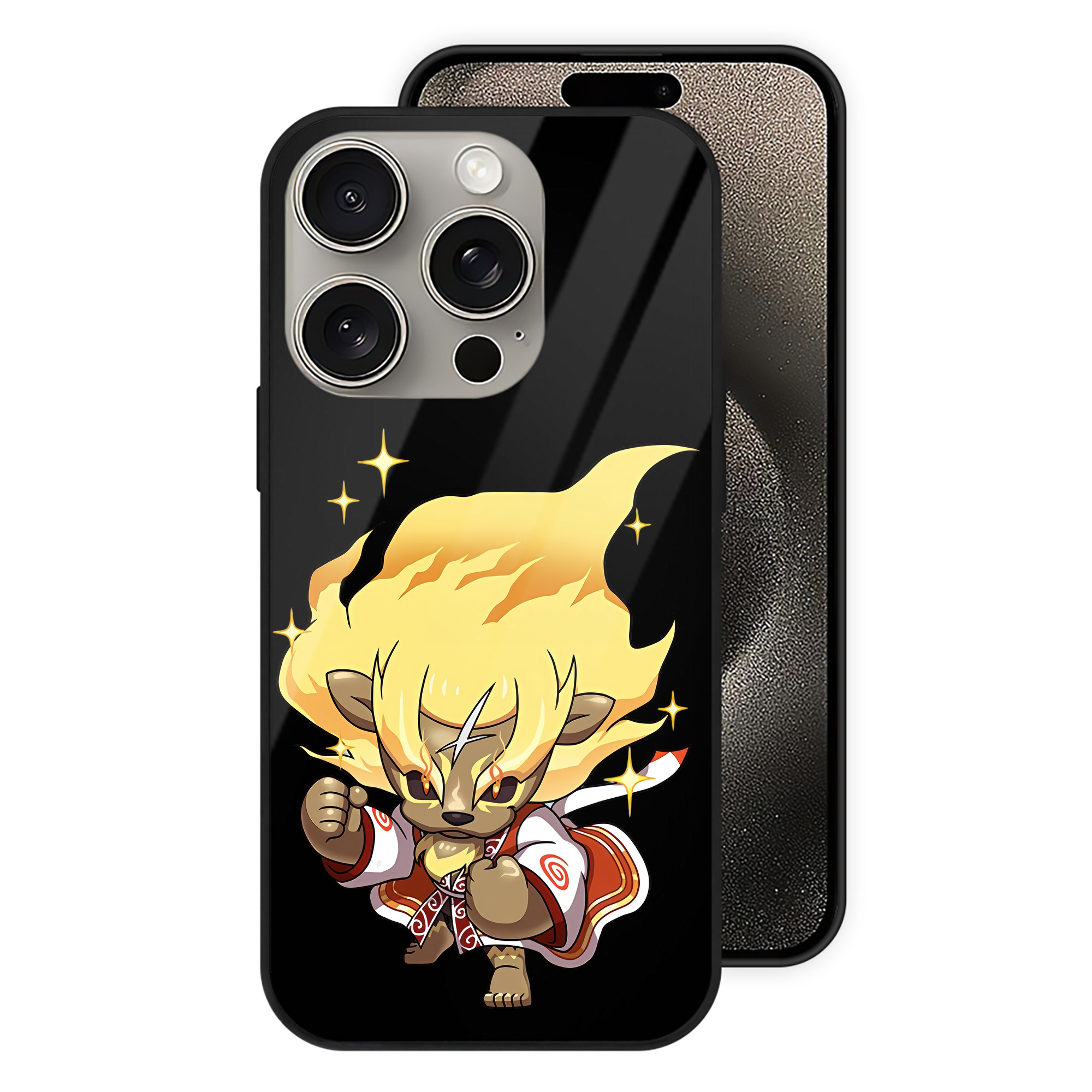 （画像用） 妖怪ウォッチ Yo-kai Watch 【iPhone15Pro対応】スマホケース 耐衝撃＆黄変防止 背面ガラス