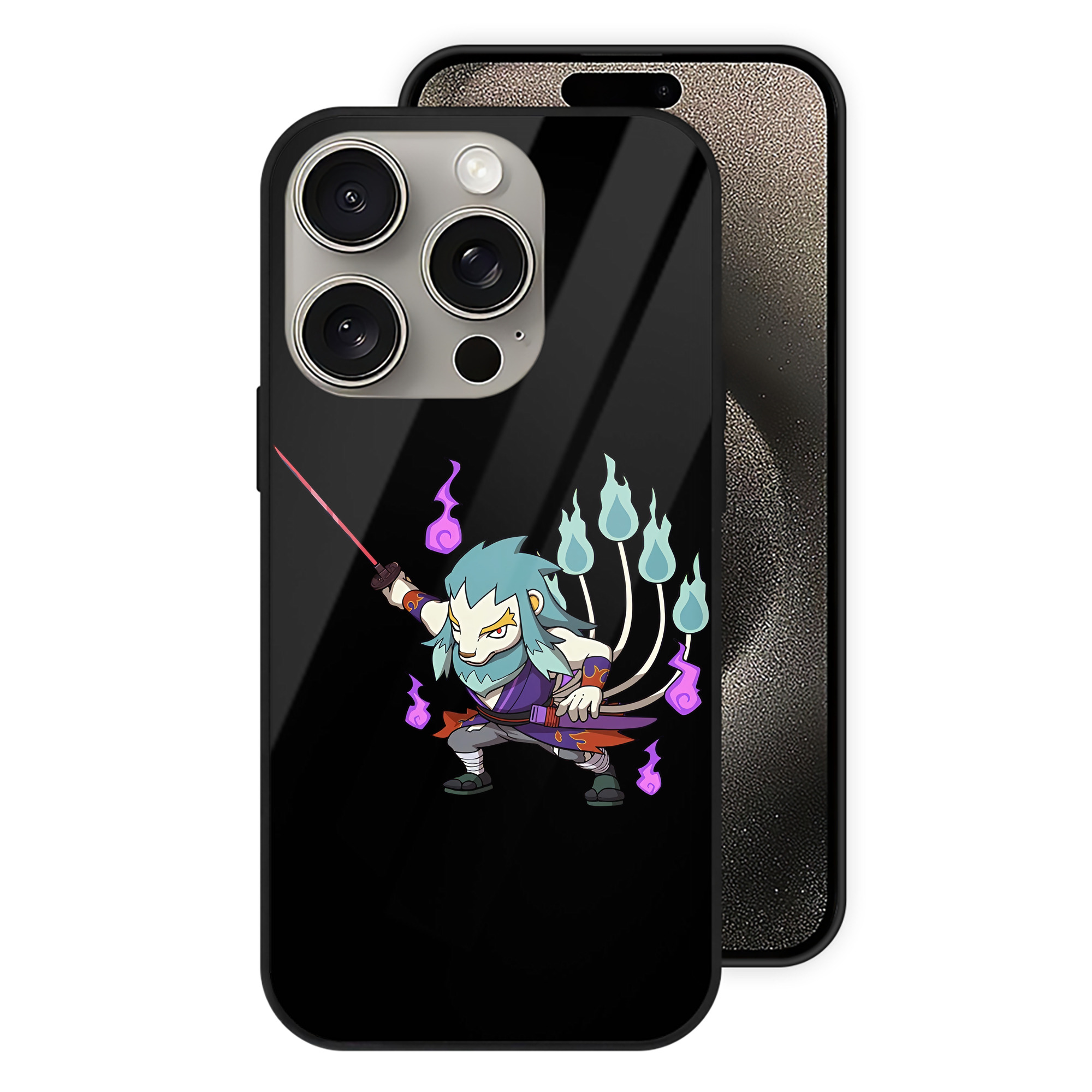 （画像用） 妖怪ウォッチ Yo-kai Watch 【iPhone15Pro対応】スマホケース 耐衝撃＆黄変防止 背面ガラス