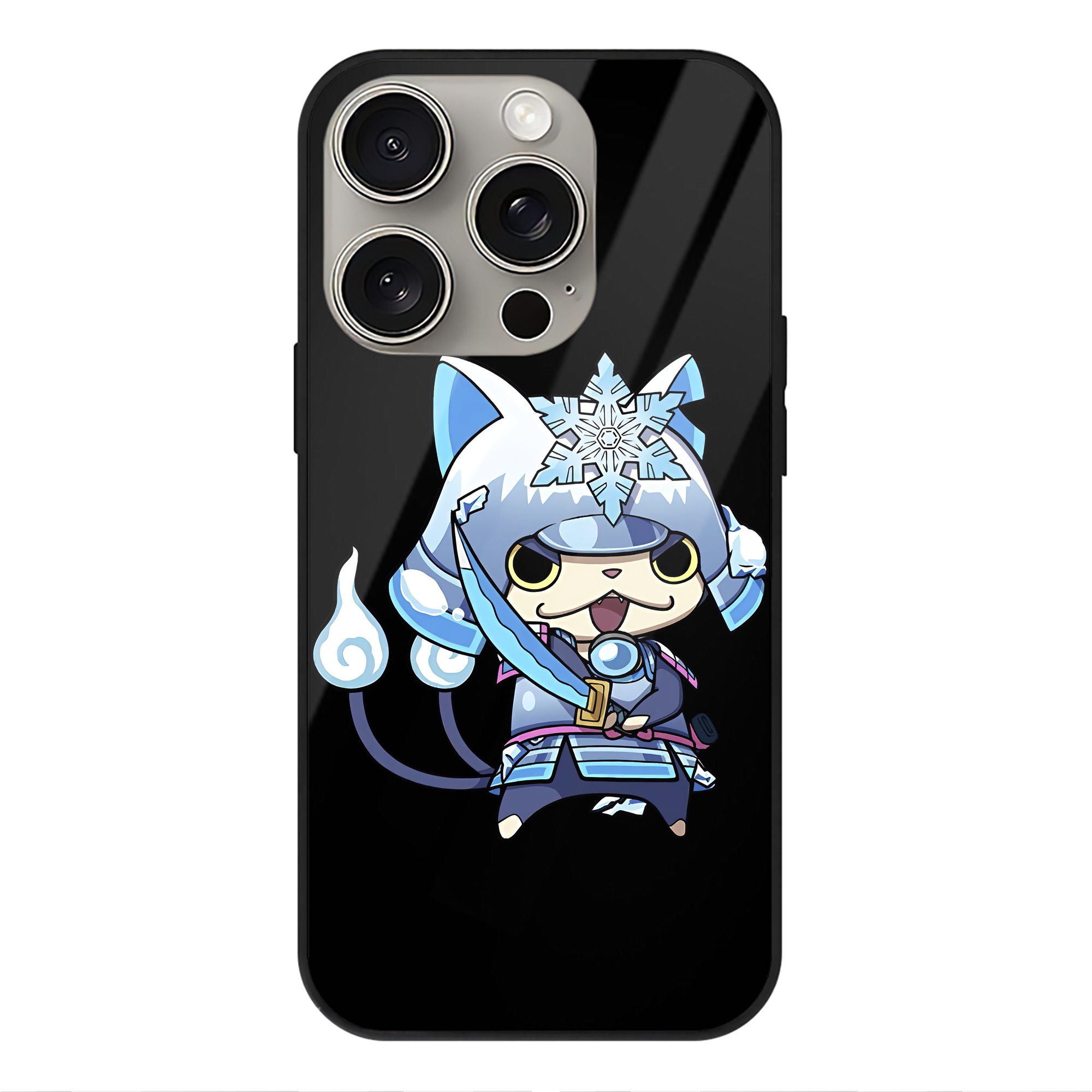 （画像用） 妖怪ウォッチ Yo-kai Watch 【iPhone15Pro対応】スマホケース 耐衝撃＆黄変防止 背面ガラス