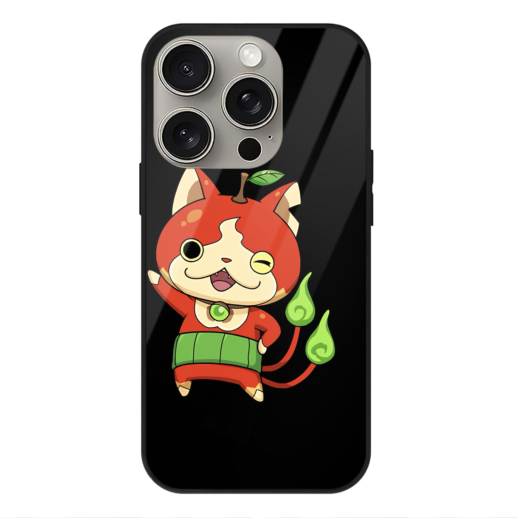 （画像用） 妖怪ウォッチ Yo-kai Watch 【iPhone15Pro対応】スマホケース 耐衝撃＆黄変防止 背面ガラス