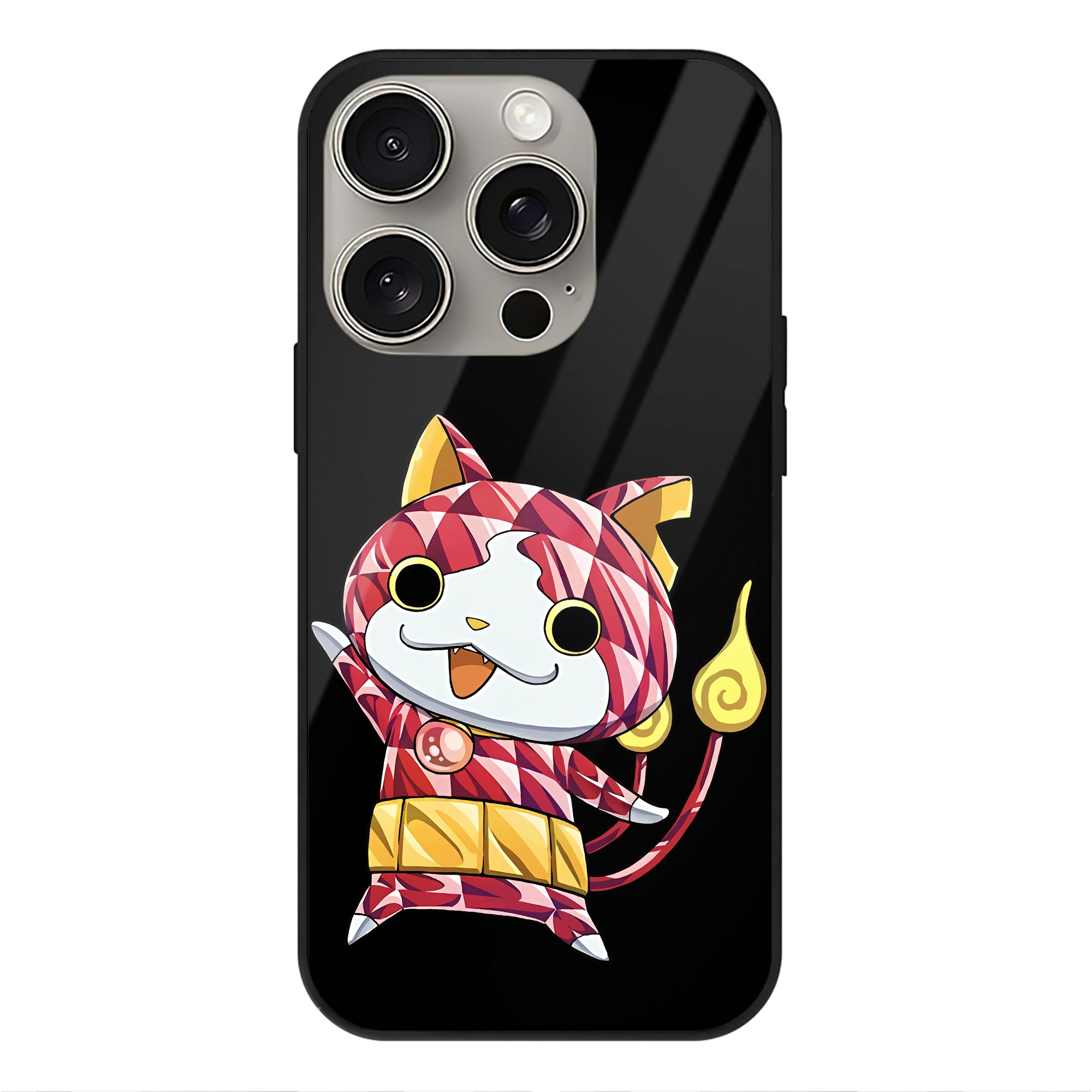（画像用） 妖怪ウォッチ Yo-kai Watch 【iPhone15Pro対応】スマホケース 耐衝撃＆黄変防止 背面ガラス