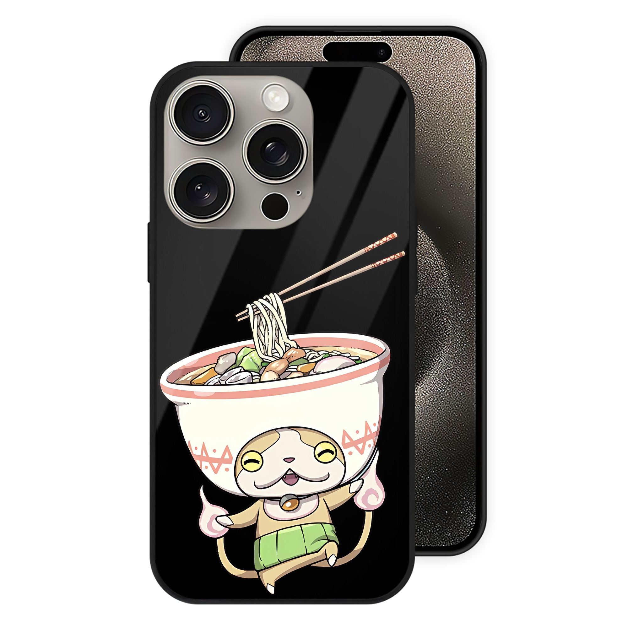 （画像用） 妖怪ウォッチ Yo-kai Watch 【iPhone15Pro対応】スマホケース 耐衝撃＆黄変防止 背面ガラス