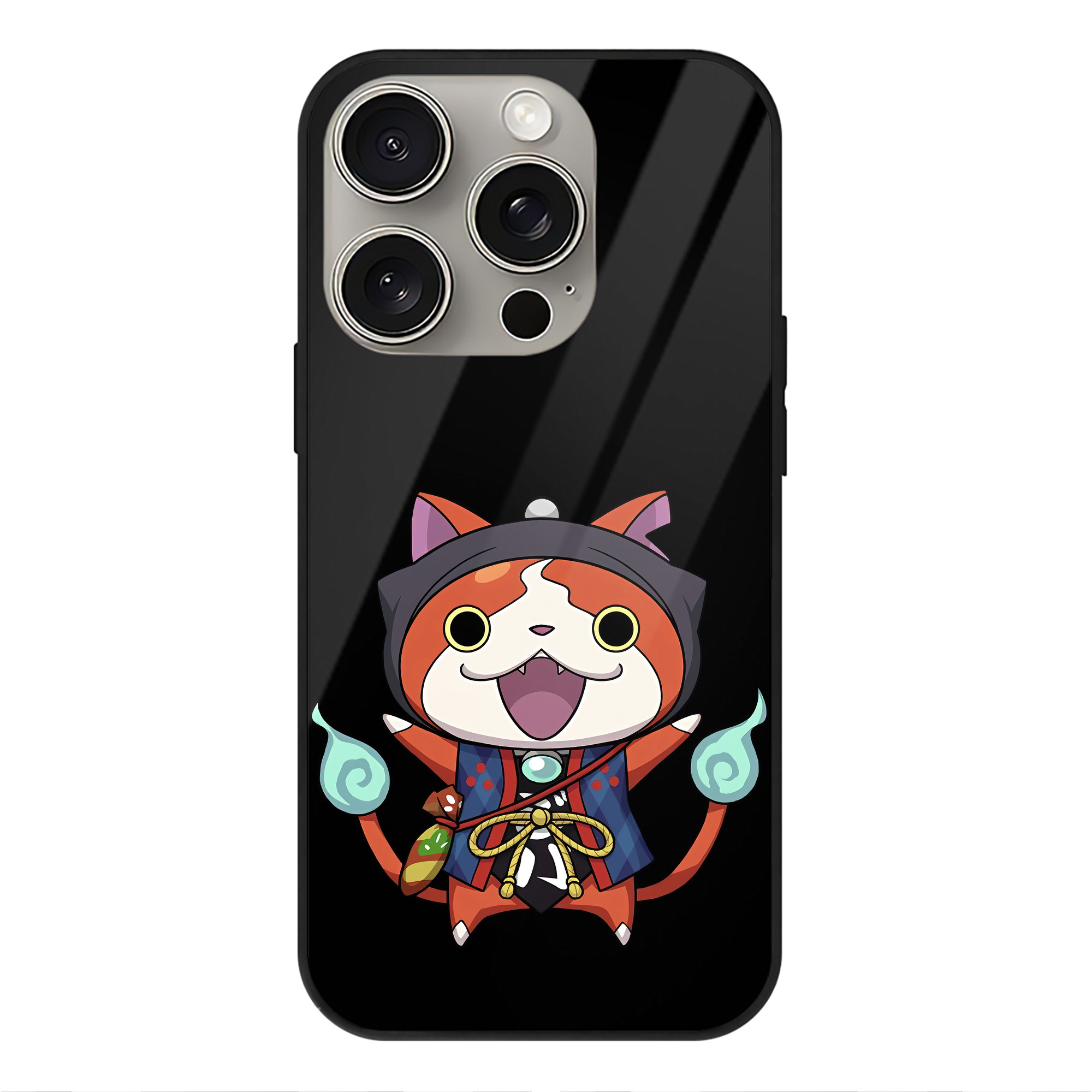 （画像用） 妖怪ウォッチ Yo-kai Watch 【iPhone15Pro対応】スマホケース 耐衝撃＆黄変防止 背面ガラス