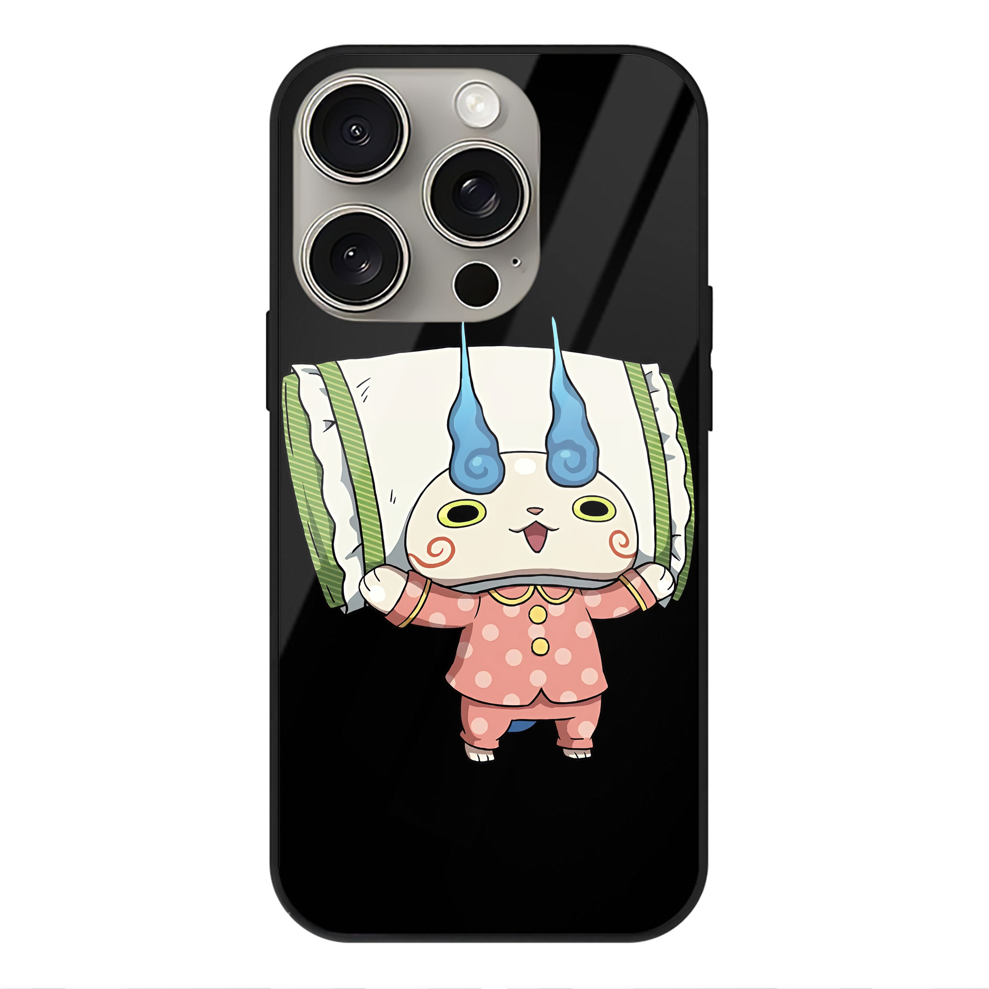 （画像用） 妖怪ウォッチ Yo-kai Watch 【iPhone15Pro対応】スマホケース 耐衝撃＆黄変防止 背面ガラス