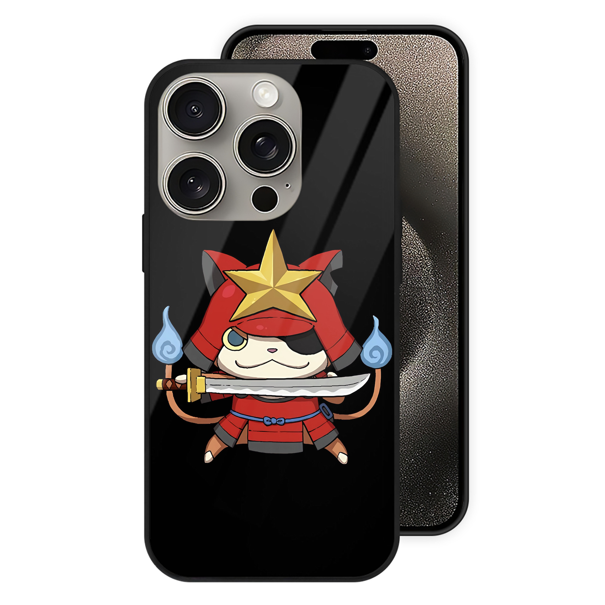 （画像用） 妖怪ウォッチ Yo-kai Watch 【iPhone15Pro対応】スマホケース 耐衝撃＆黄変防止 背面ガラス