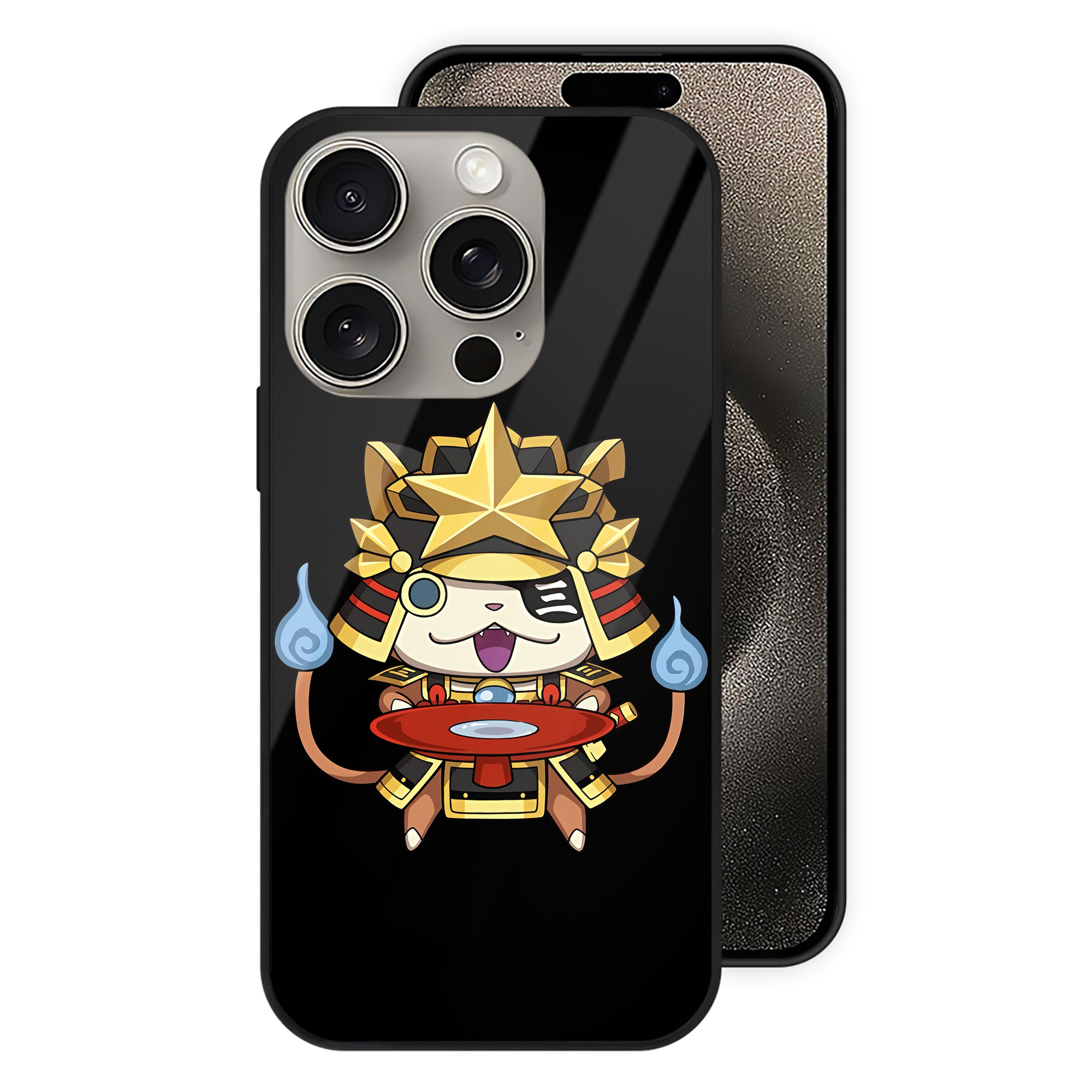 （画像用） 妖怪ウォッチ Yo-kai Watch 【iPhone15Pro対応】スマホケース 耐衝撃＆黄変防止 背面ガラス