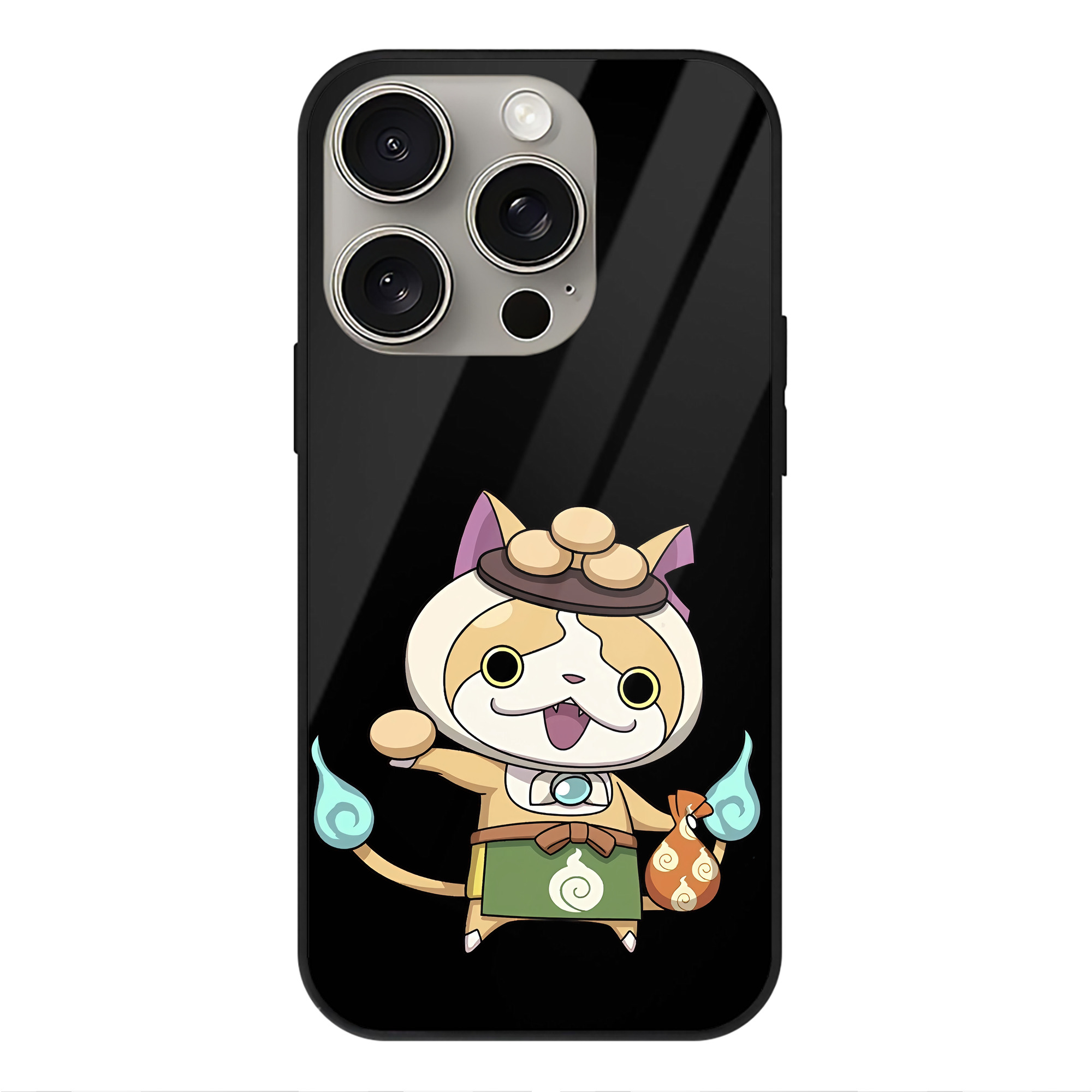 （画像用） 妖怪ウォッチ Yo-kai Watch 【iPhone15Pro対応】スマホケース 耐衝撃＆黄変防止 背面ガラス