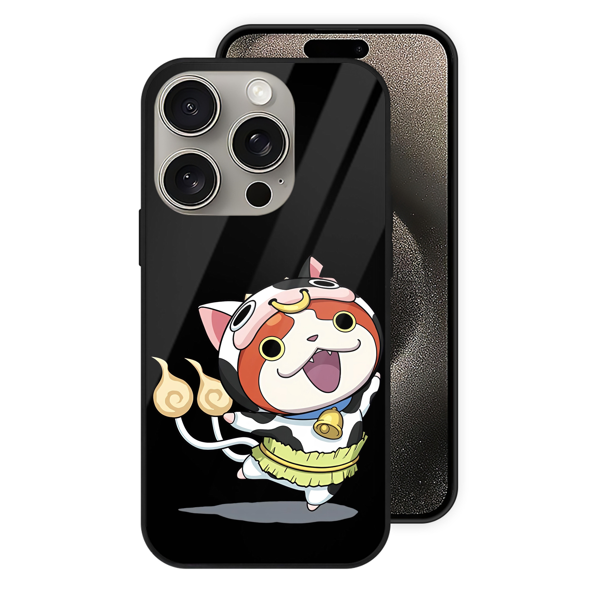 （画像用） 妖怪ウォッチ Yo-kai Watch 【iPhone15Pro対応】スマホケース 耐衝撃＆黄変防止 背面ガラス