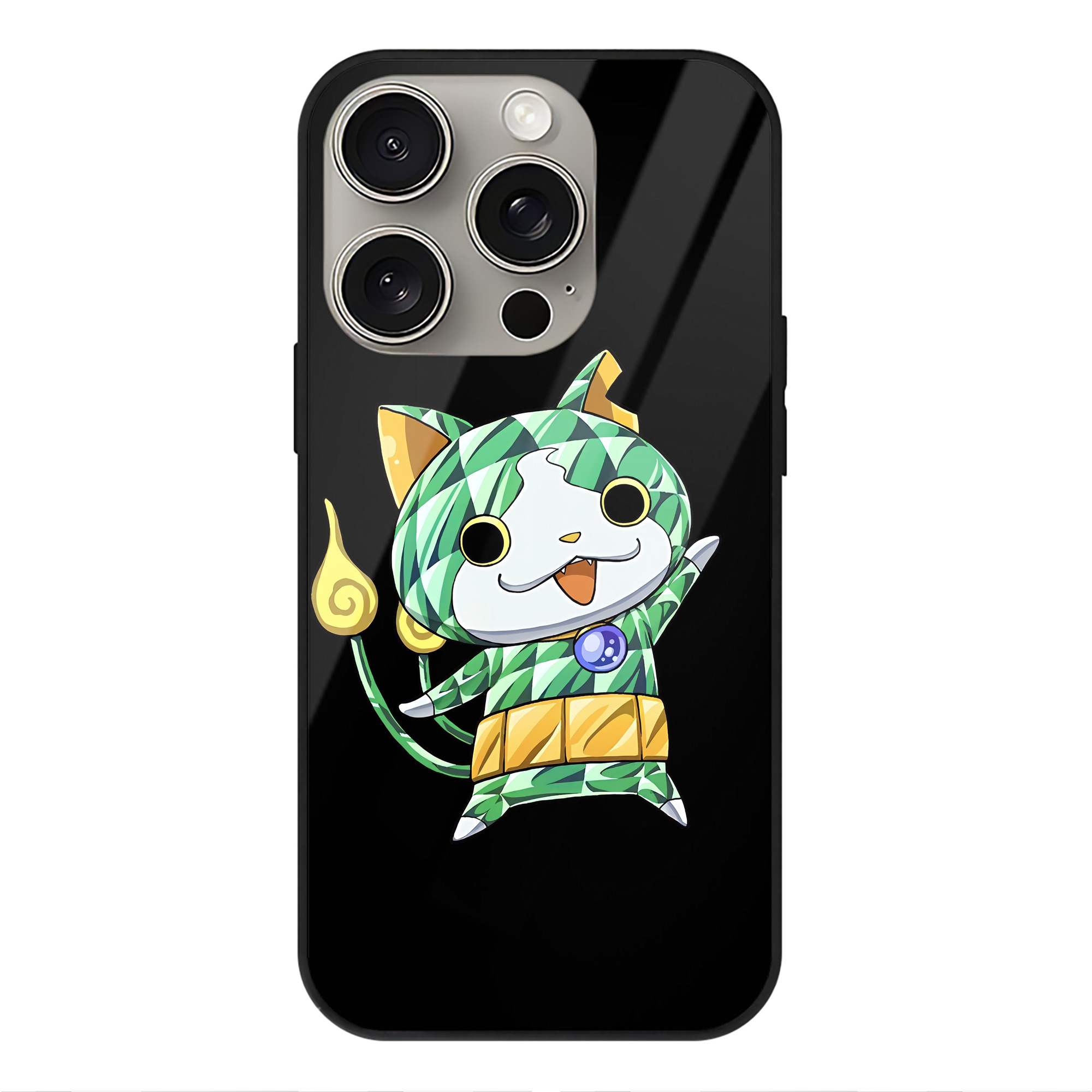 （画像用） 妖怪ウォッチ Yo-kai Watch 【iPhone15Pro対応】スマホケース 耐衝撃＆黄変防止 背面ガラス