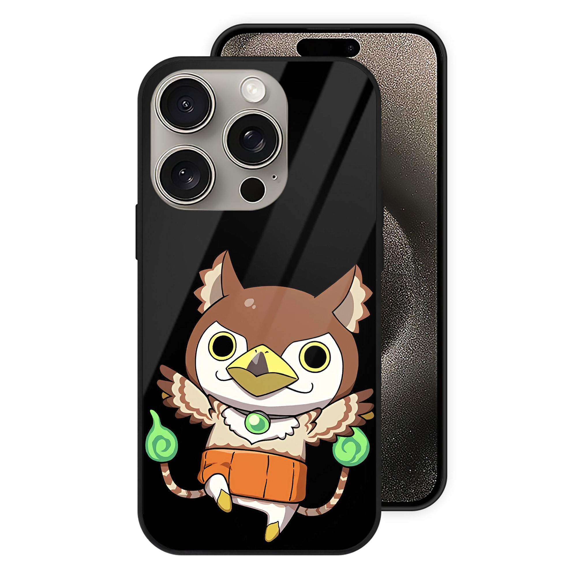 （画像用） 妖怪ウォッチ Yo-kai Watch 【iPhone15Pro対応】スマホケース 耐衝撃＆黄変防止 背面ガラス