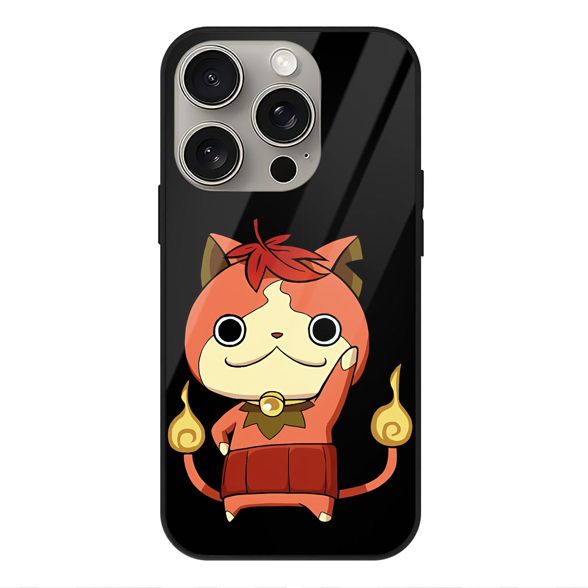 （画像用） 妖怪ウォッチ Yo-kai Watch 【iPhone15Pro対応】スマホケース 耐衝撃＆黄変防止 背面ガラス