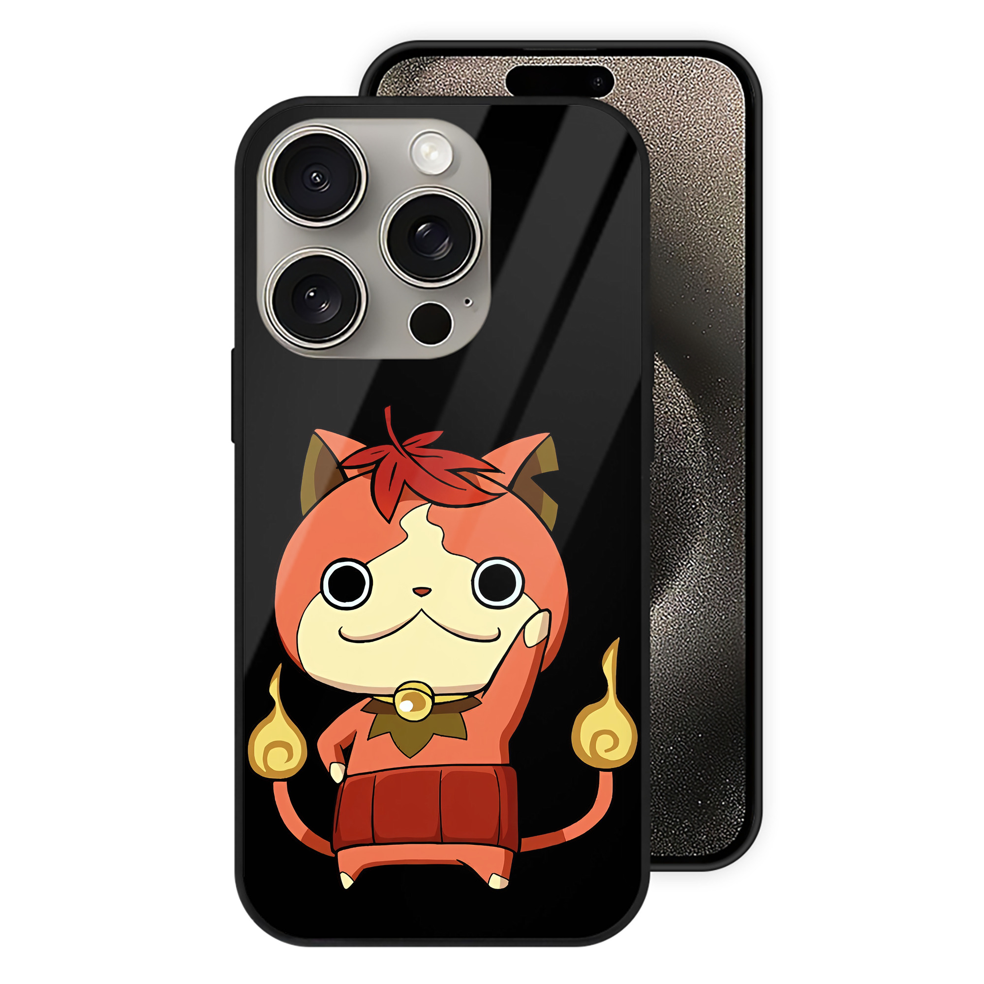 （画像用） 妖怪ウォッチ Yo-kai Watch 【iPhone15Pro対応】スマホケース 耐衝撃＆黄変防止 背面ガラス