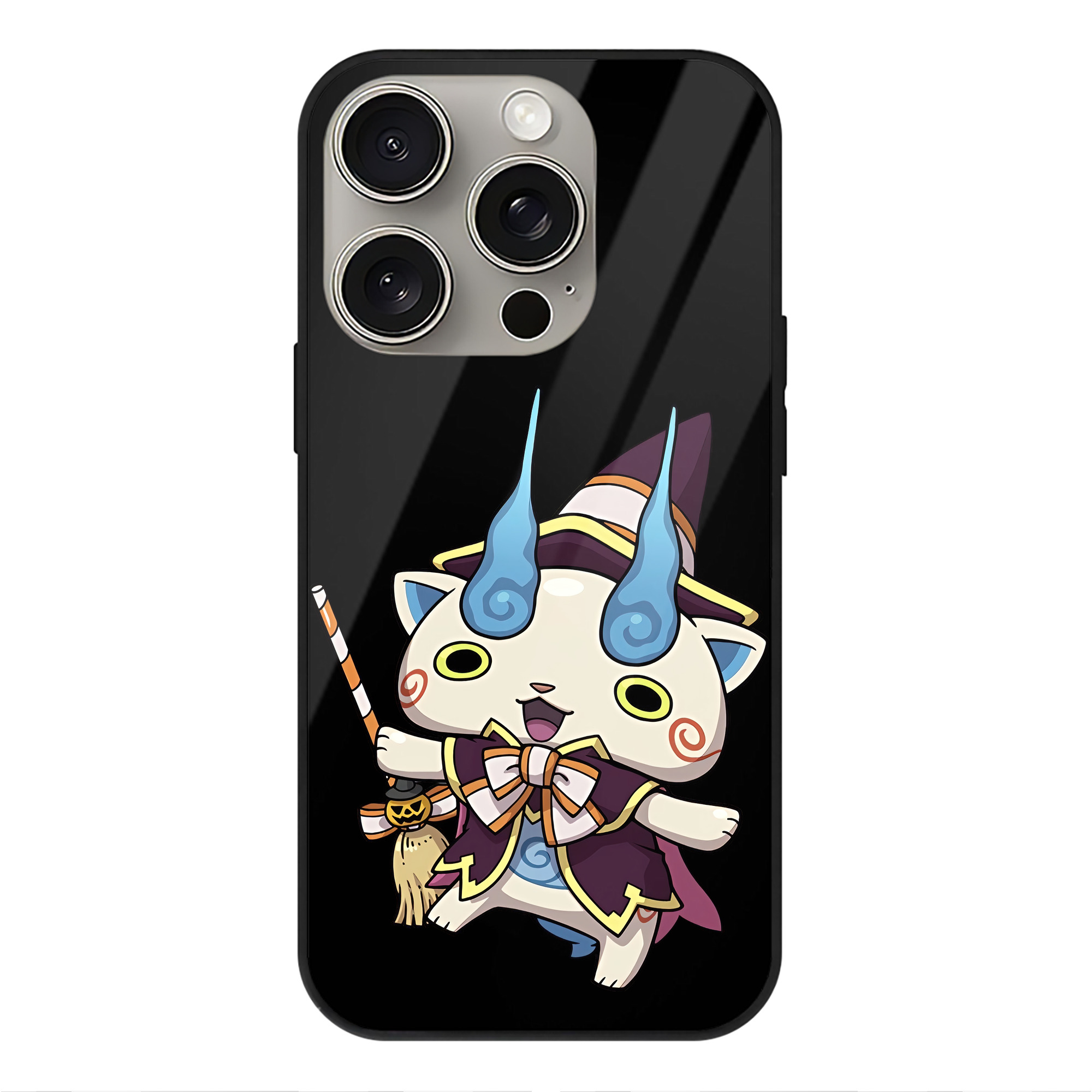 （画像用） 妖怪ウォッチ Yo-kai Watch 【iPhone15Pro対応】スマホケース 耐衝撃＆黄変防止 背面ガラス