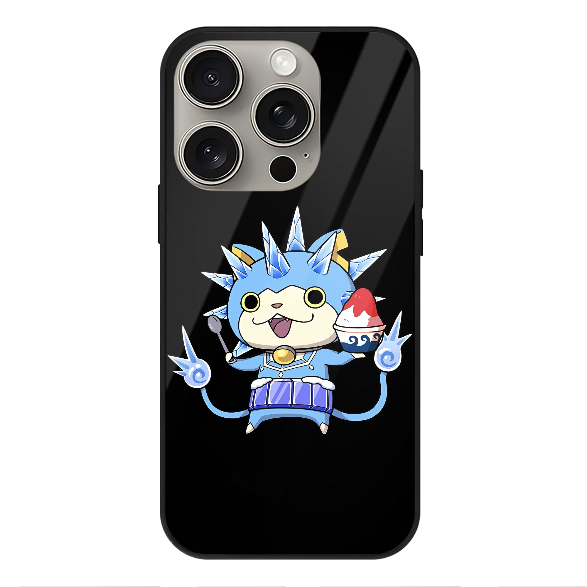 （画像用） 妖怪ウォッチ Yo-kai Watch 【iPhone15Pro対応】スマホケース 耐衝撃＆黄変防止 背面ガラス