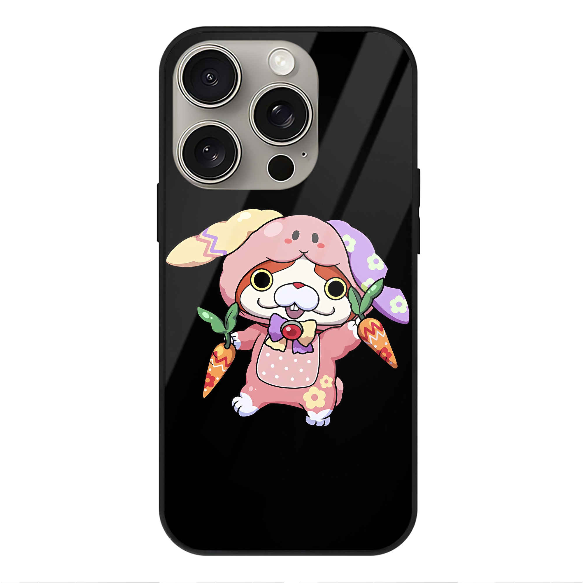 （画像用） 妖怪ウォッチ Yo-kai Watch 【iPhone15Pro対応】スマホケース 耐衝撃＆黄変防止 背面ガラス