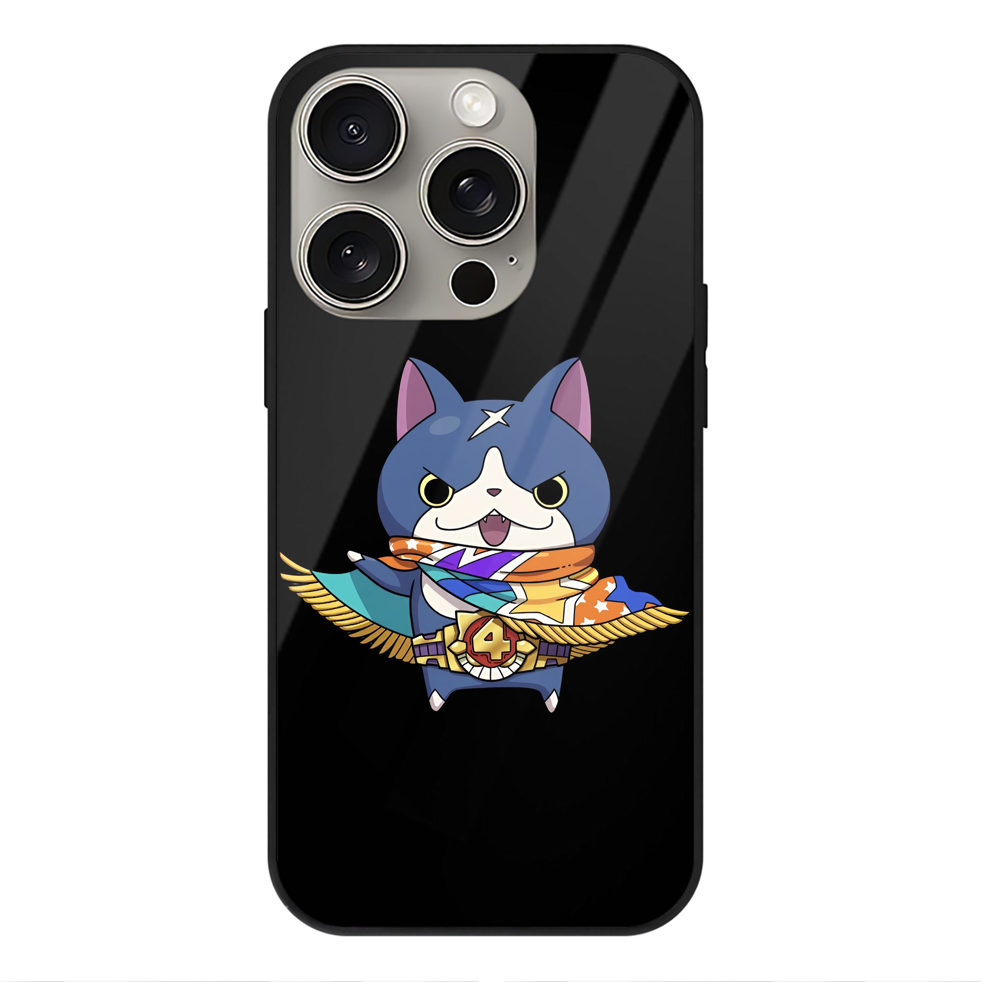 （画像用） 妖怪ウォッチ Yo-kai Watch 【iPhone15Pro対応】スマホケース 耐衝撃＆黄変防止 背面ガラス
