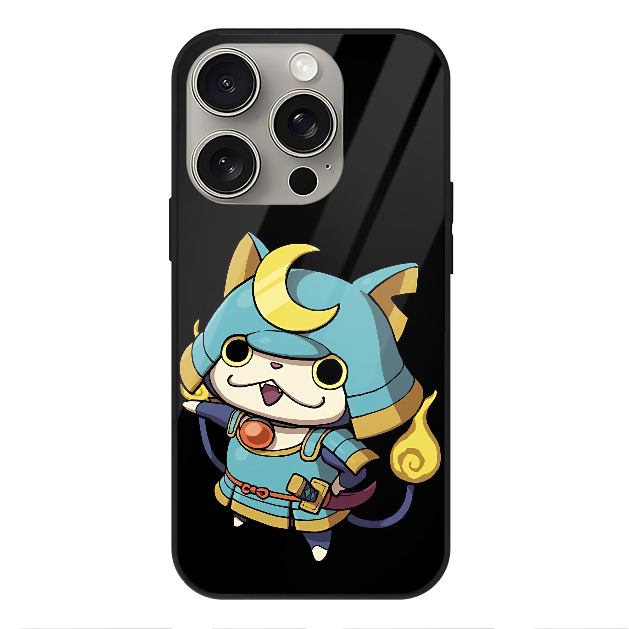 （画像用） 妖怪ウォッチ Yo-kai Watch 【iPhone15Pro対応】スマホケース 耐衝撃＆黄変防止 背面ガラス