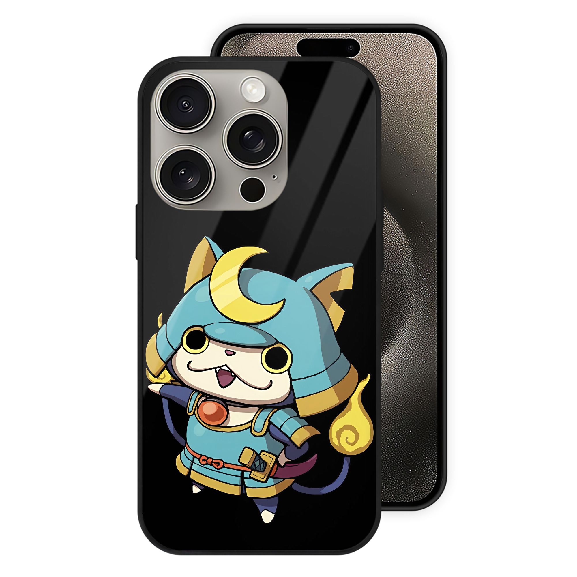 （画像用） 妖怪ウォッチ Yo-kai Watch 【iPhone15Pro対応】スマホケース 耐衝撃＆黄変防止 背面ガラス