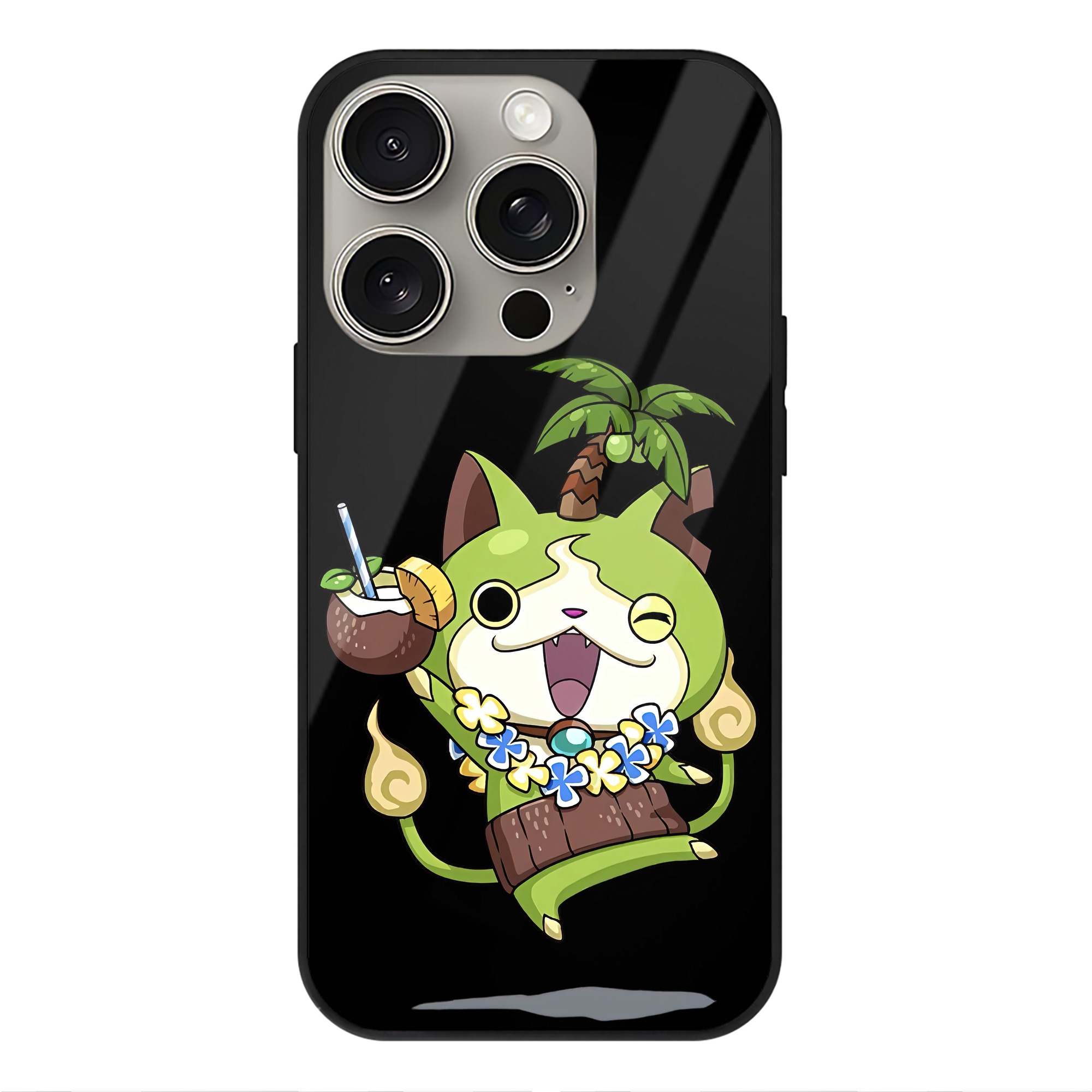 （画像用） 妖怪ウォッチ Yo-kai Watch 【iPhone15Pro対応】スマホケース 耐衝撃＆黄変防止 背面ガラス