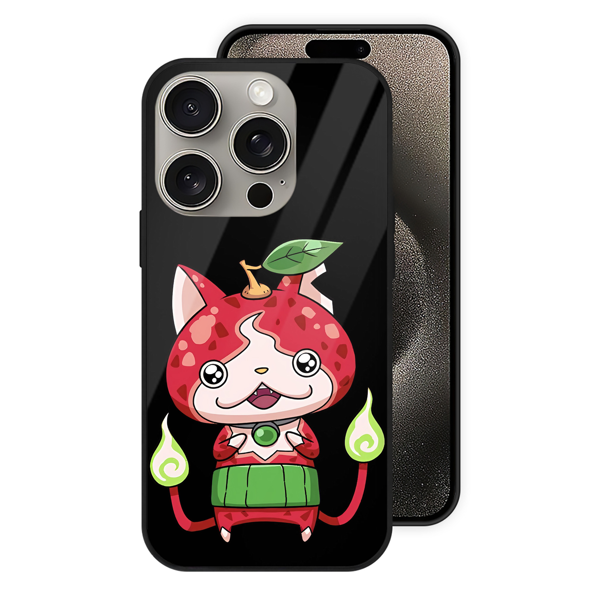 （画像用） 妖怪ウォッチ Yo-kai Watch 【iPhone15Pro対応】スマホケース 耐衝撃＆黄変防止 背面ガラス