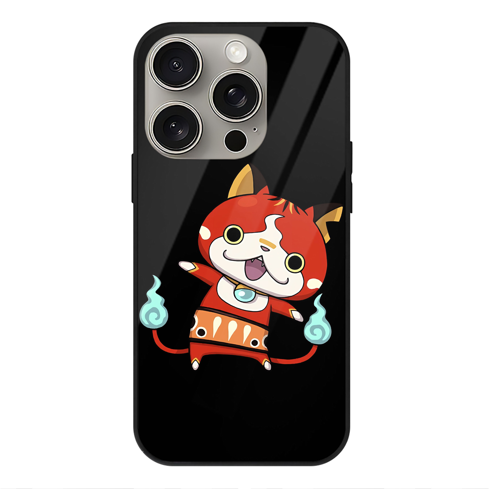 （画像用） 妖怪ウォッチ Yo-kai Watch 【iPhone15Pro対応】スマホケース 耐衝撃＆黄変防止 背面ガラス