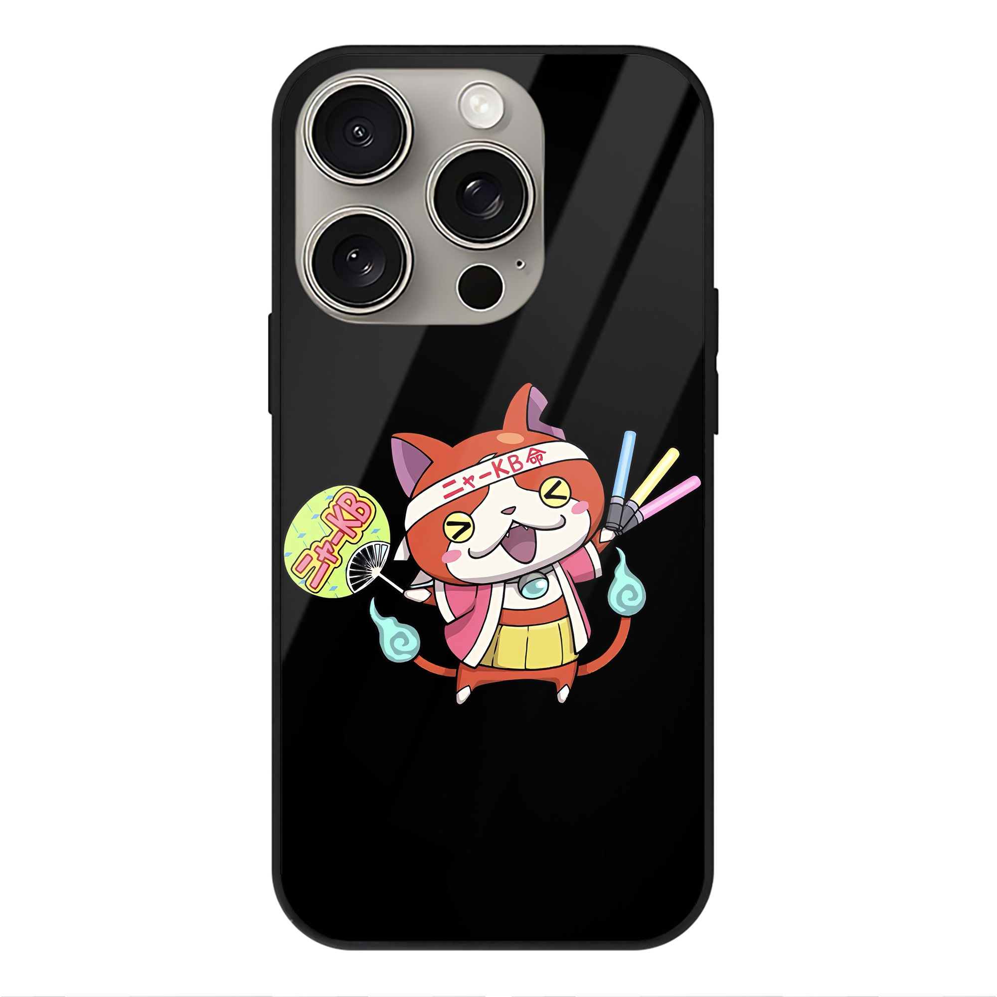 （画像用） 妖怪ウォッチ Yo-kai Watch 【iPhone15Pro対応】スマホケース 耐衝撃＆黄変防止 背面ガラス