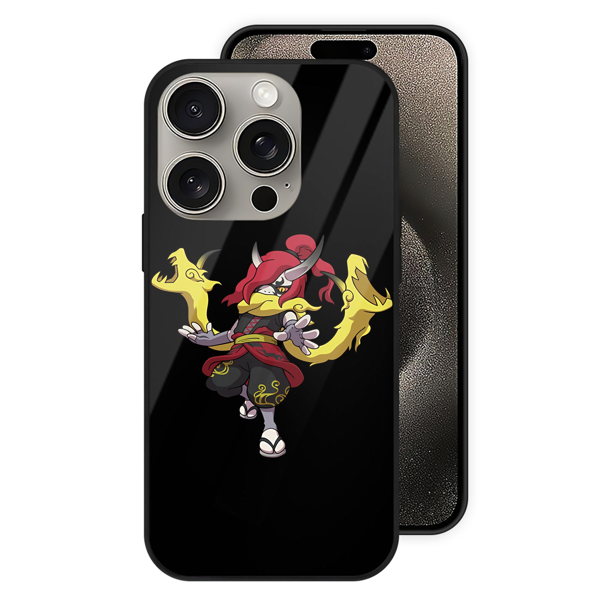 （画像用） 妖怪ウォッチ Yo-kai Watch 【iPhone15Pro対応】スマホケース 耐衝撃＆黄変防止 背面ガラス