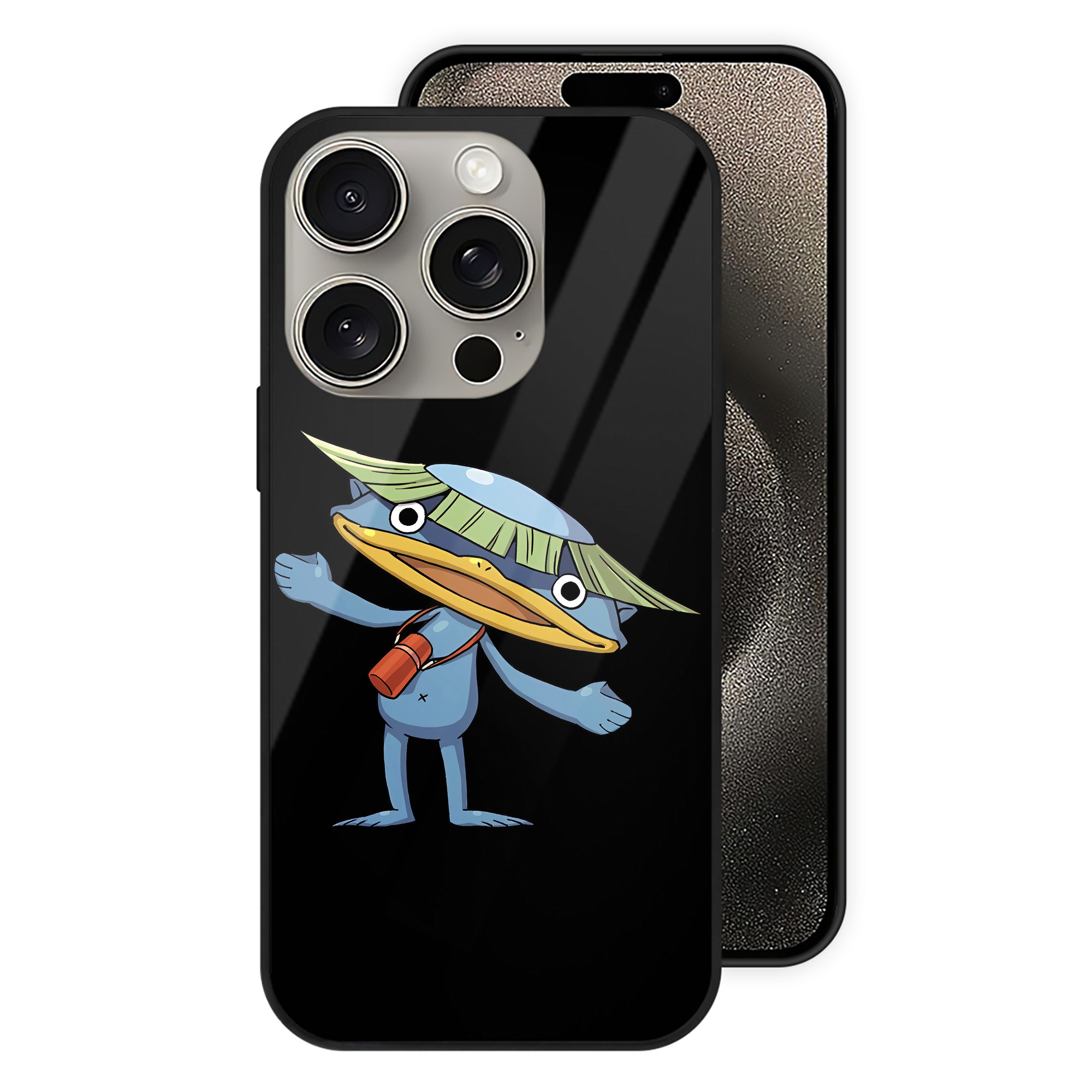 （画像用） 妖怪ウォッチ Yo-kai Watch 【iPhone15Pro対応】スマホケース 耐衝撃＆黄変防止 背面ガラス