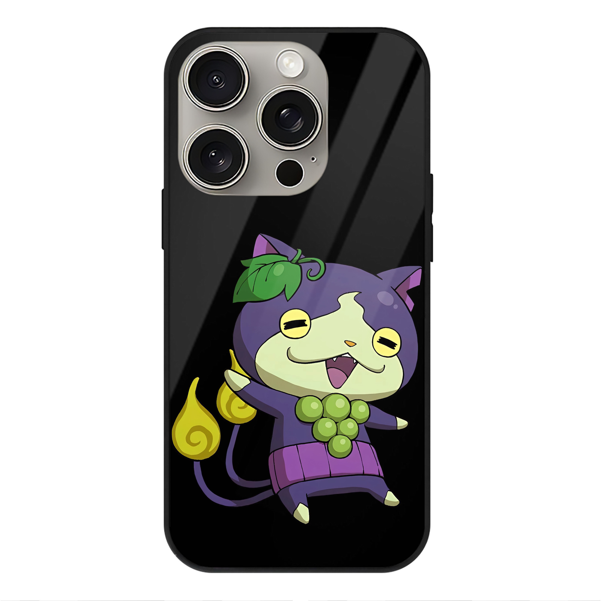 （画像用） 妖怪ウォッチ Yo-kai Watch 【iPhone15Pro対応】スマホケース 耐衝撃＆黄変防止 背面ガラス
