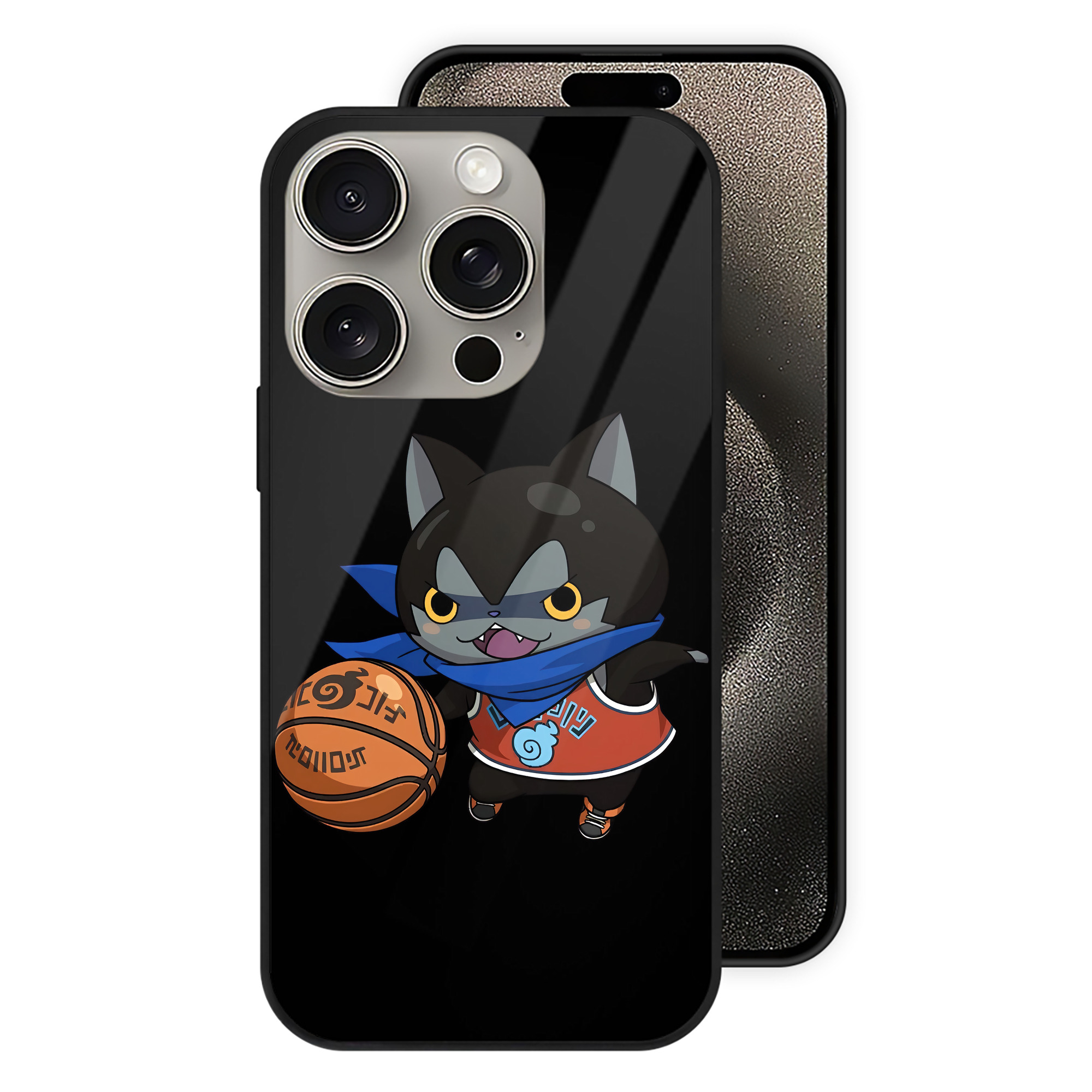 （画像用） 妖怪ウォッチ Yo-kai Watch 【iPhone15Pro対応】スマホケース 耐衝撃＆黄変防止 背面ガラス