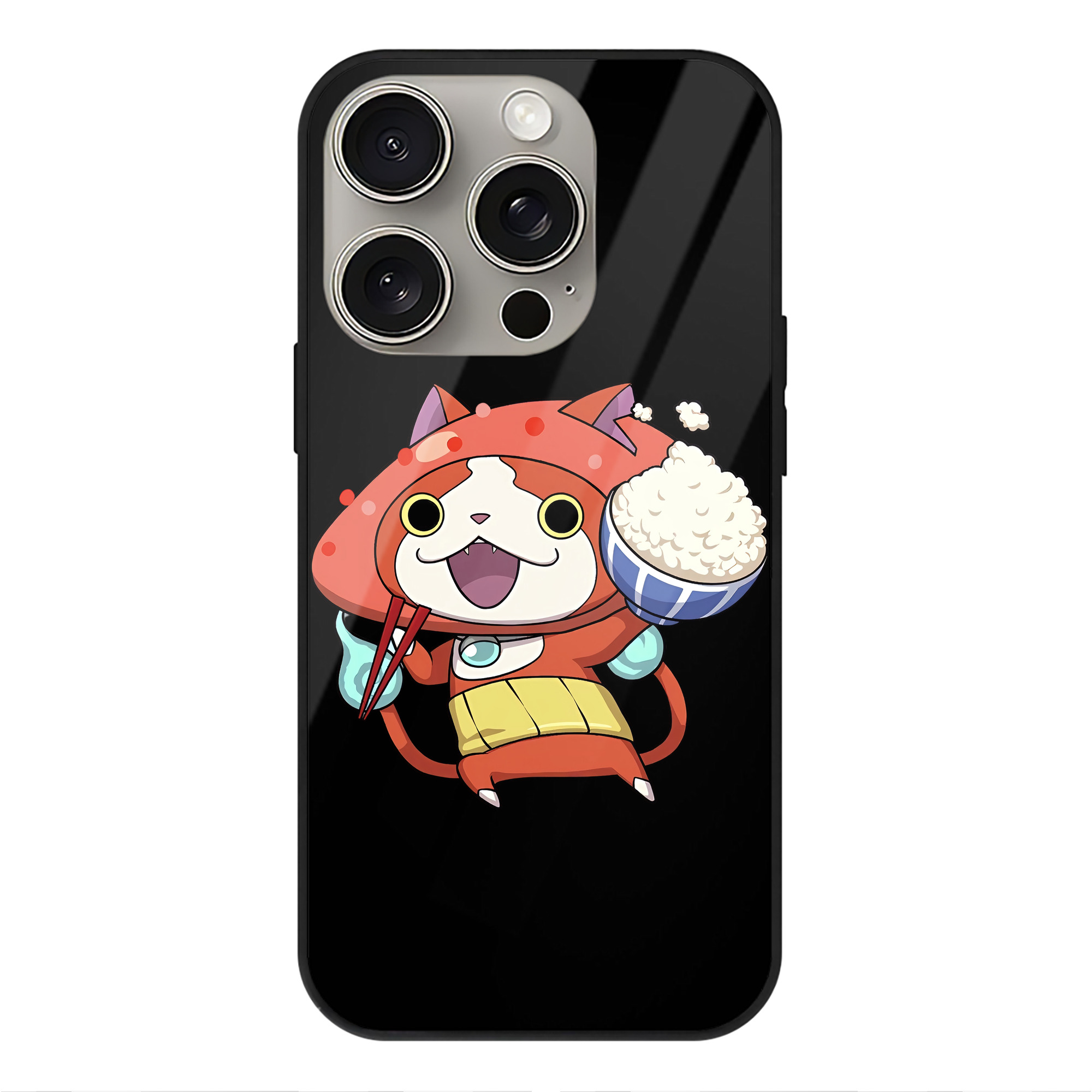 （画像用） 妖怪ウォッチ Yo-kai Watch 【iPhone15Pro対応】スマホケース 耐衝撃＆黄変防止 背面ガラス