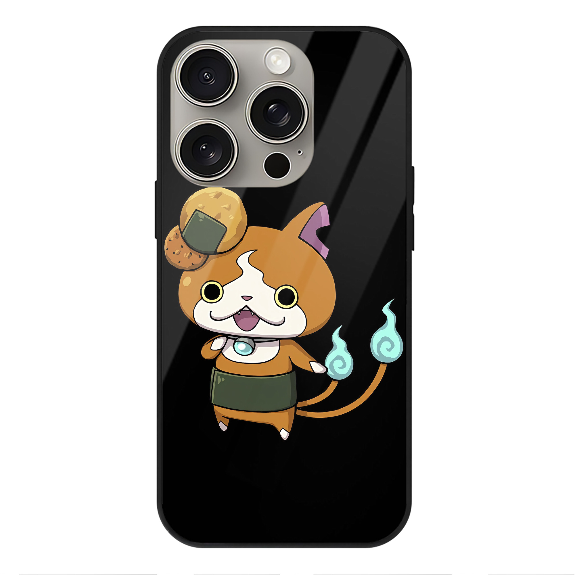 （画像用） 妖怪ウォッチ Yo-kai Watch 【iPhone15Pro対応】スマホケース 耐衝撃＆黄変防止 背面ガラス