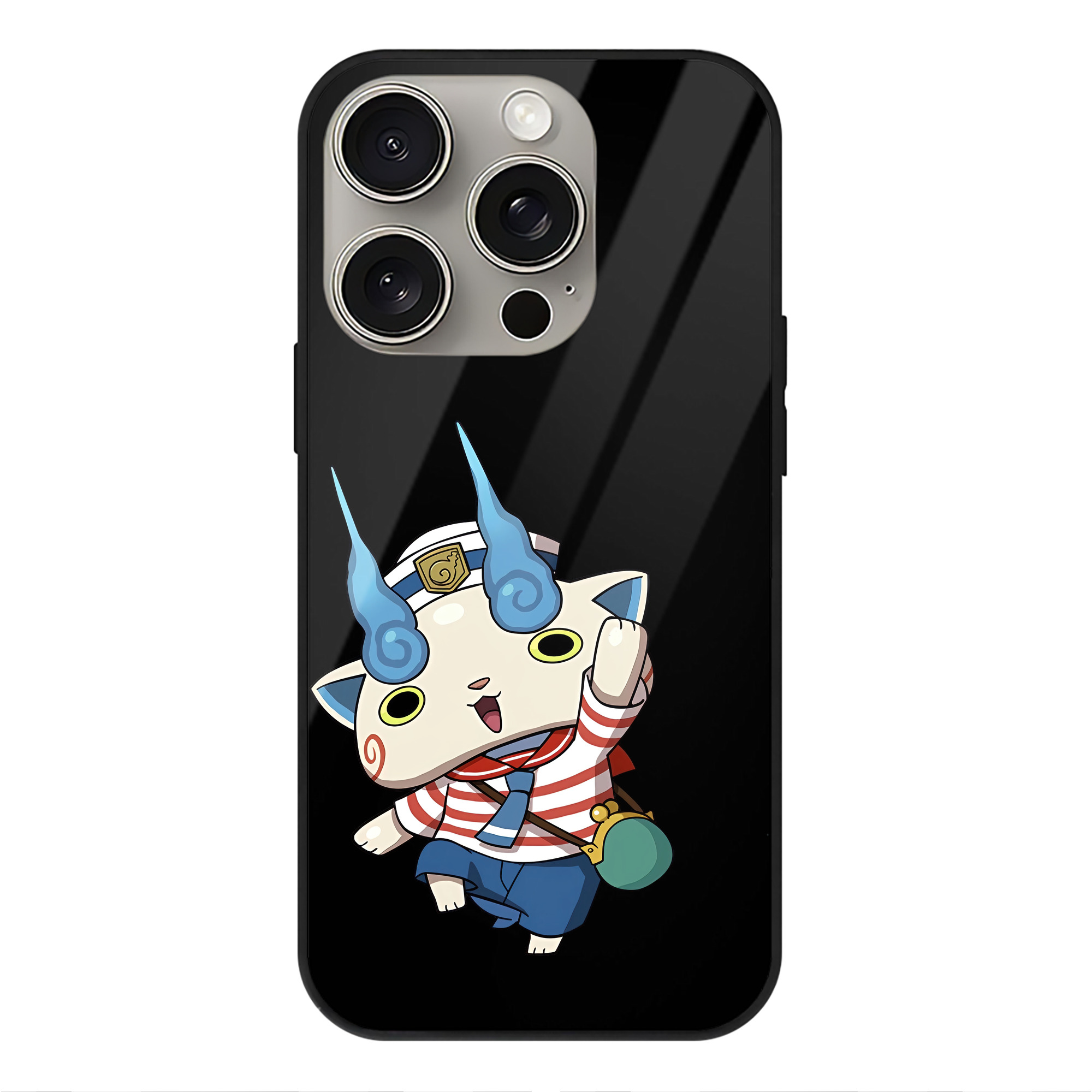 （画像用） 妖怪ウォッチ Yo-kai Watch 【iPhone15Pro対応】スマホケース 耐衝撃＆黄変防止 背面ガラス
