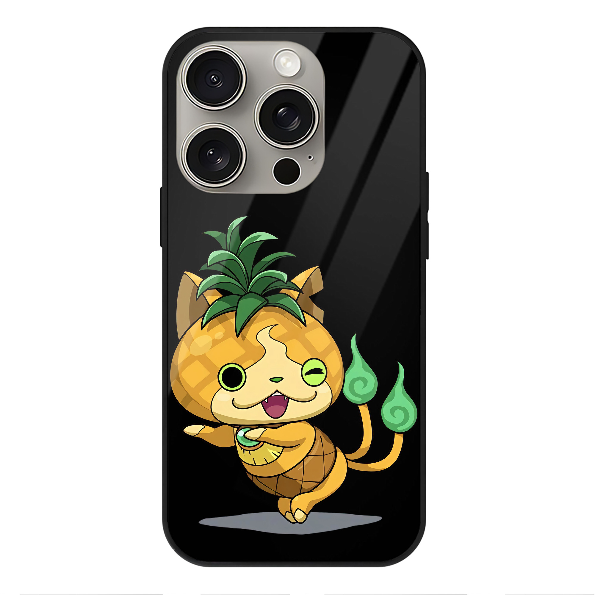（画像用） 妖怪ウォッチ Yo-kai Watch 【iPhone15Pro対応】スマホケース 耐衝撃＆黄変防止 背面ガラス