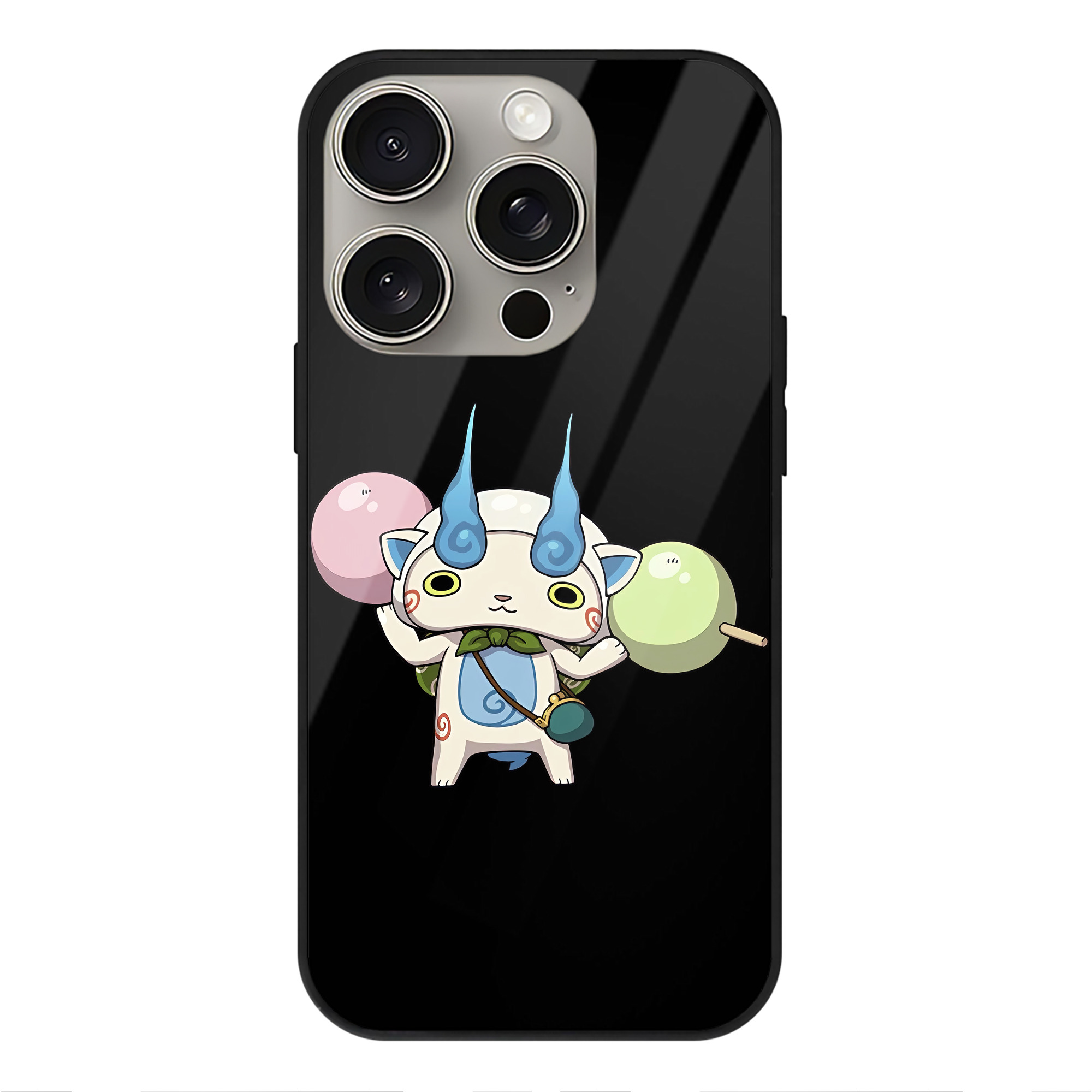 （画像用） 妖怪ウォッチ Yo-kai Watch 【iPhone15Pro対応】スマホケース 耐衝撃＆黄変防止 背面ガラス