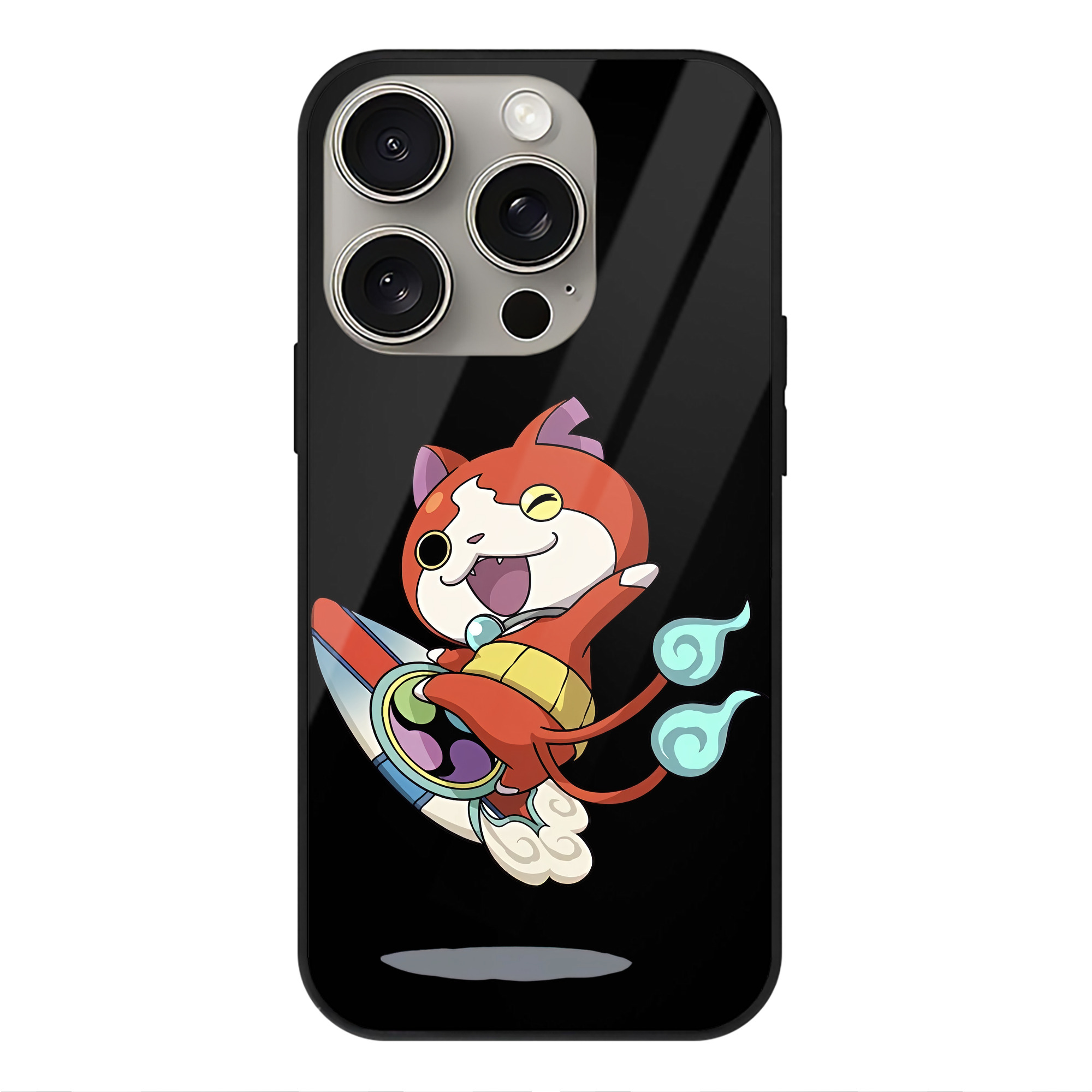 （画像用） 妖怪ウォッチ Yo-kai Watch 【iPhone15Pro対応】スマホケース 耐衝撃＆黄変防止 背面ガラス