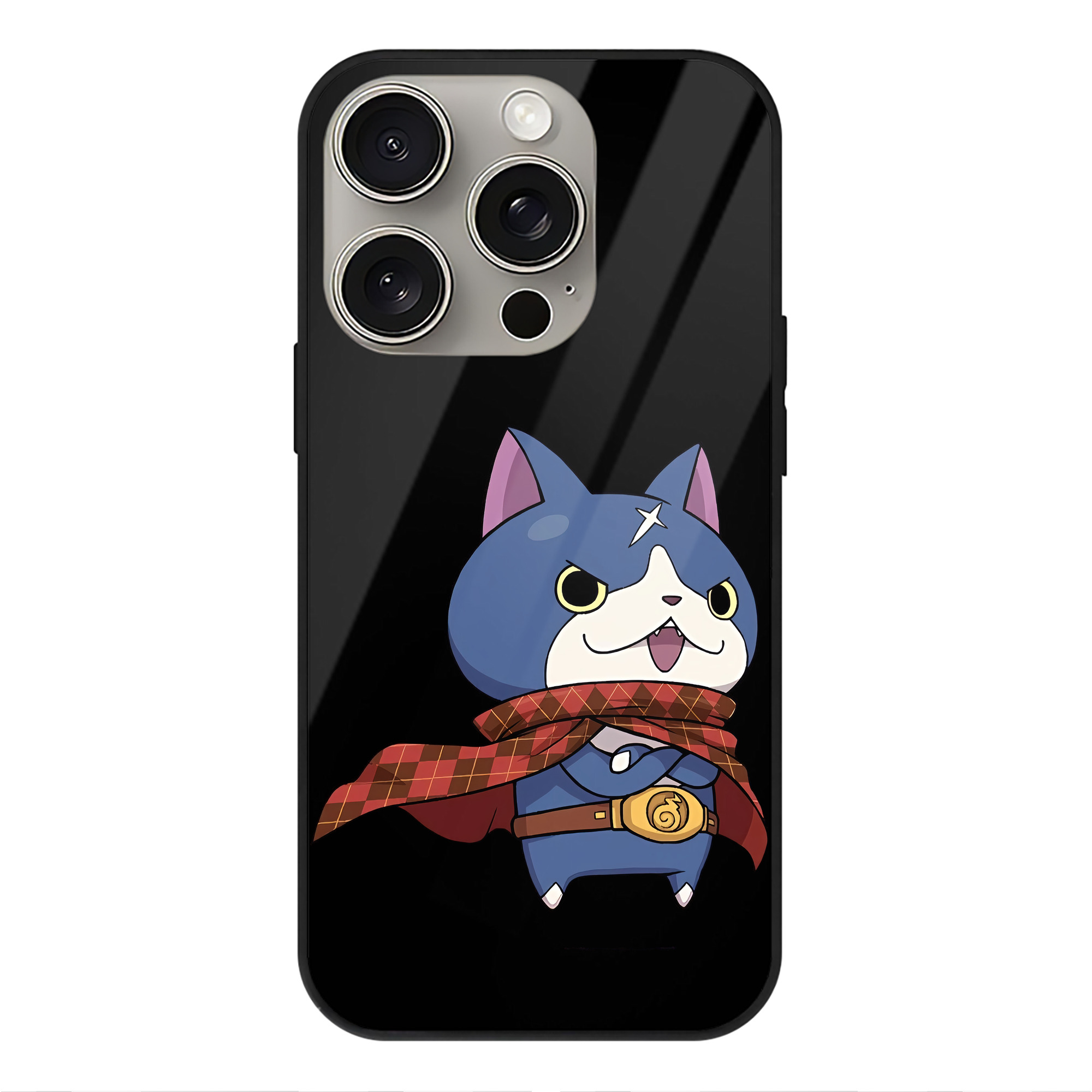 （画像用） 妖怪ウォッチ Yo-kai Watch 【iPhone15Pro対応】スマホケース 耐衝撃＆黄変防止 背面ガラス