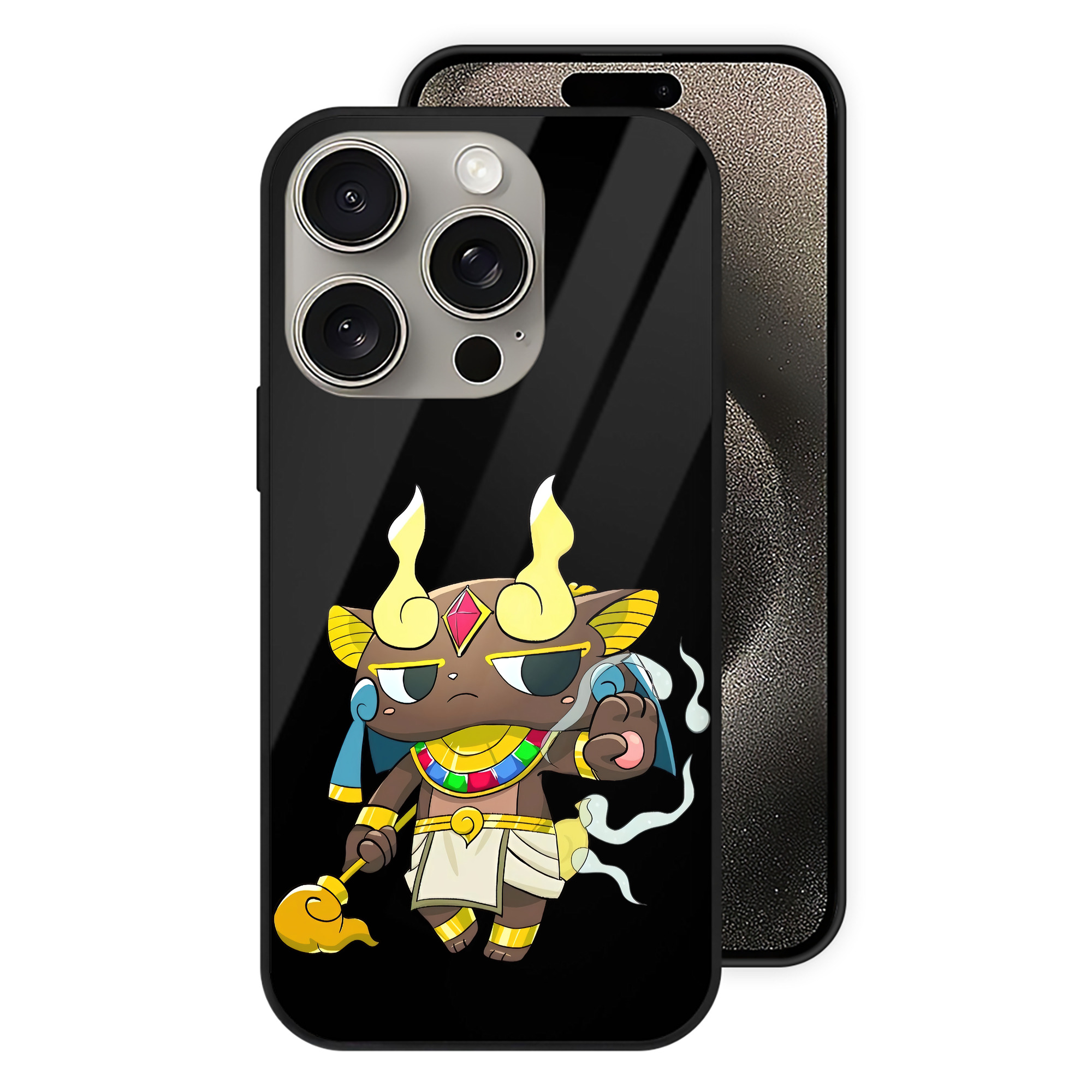 （画像用） 妖怪ウォッチ Yo-kai Watch 【iPhone15Pro対応】スマホケース 耐衝撃＆黄変防止 背面ガラス