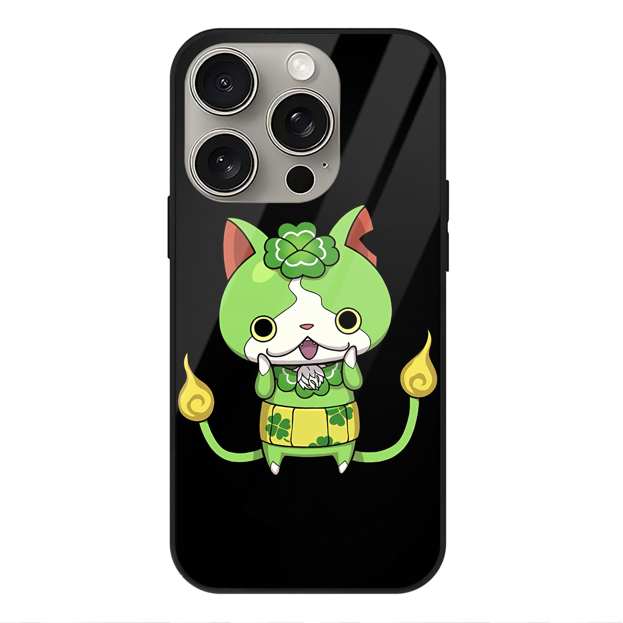 （画像用） 妖怪ウォッチ Yo-kai Watch 【iPhone15Pro対応】スマホケース 耐衝撃＆黄変防止 背面ガラス