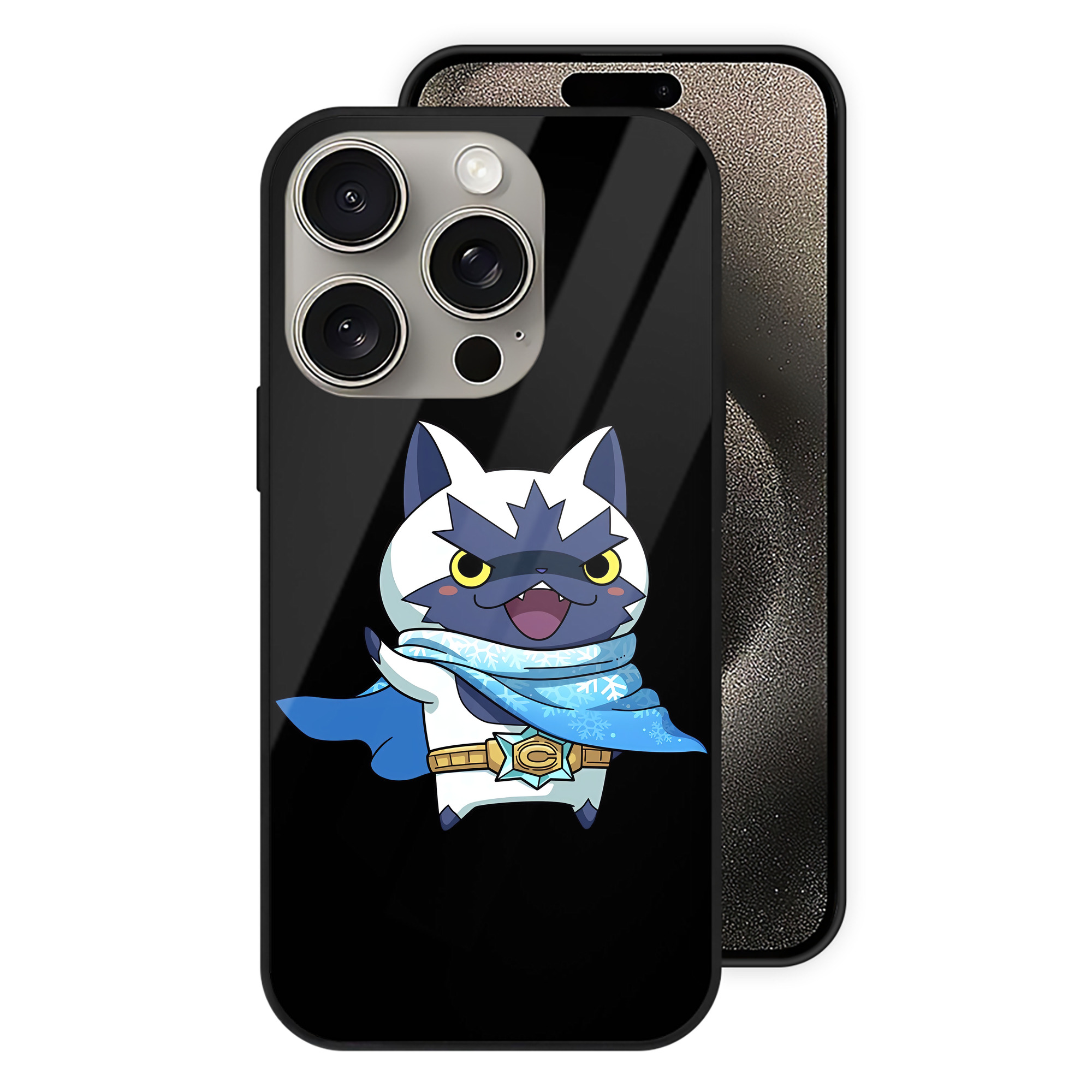 （画像用） 妖怪ウォッチ Yo-kai Watch 【iPhone15Pro対応】スマホケース 耐衝撃＆黄変防止 背面ガラス