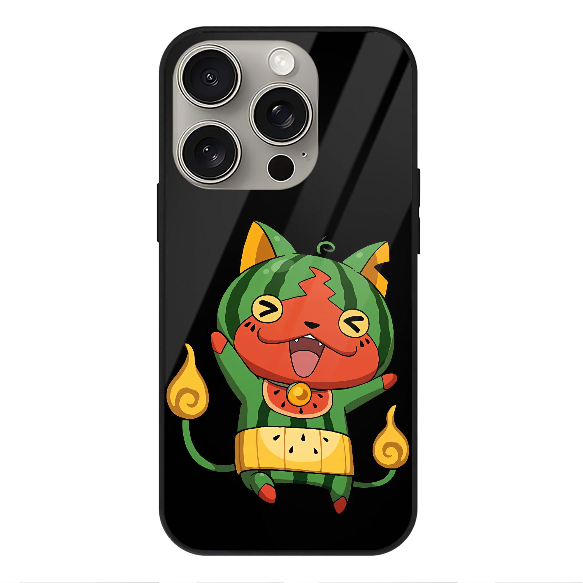 （画像用） 妖怪ウォッチ Yo-kai Watch 【iPhone15Pro対応】スマホケース 耐衝撃＆黄変防止 背面ガラス