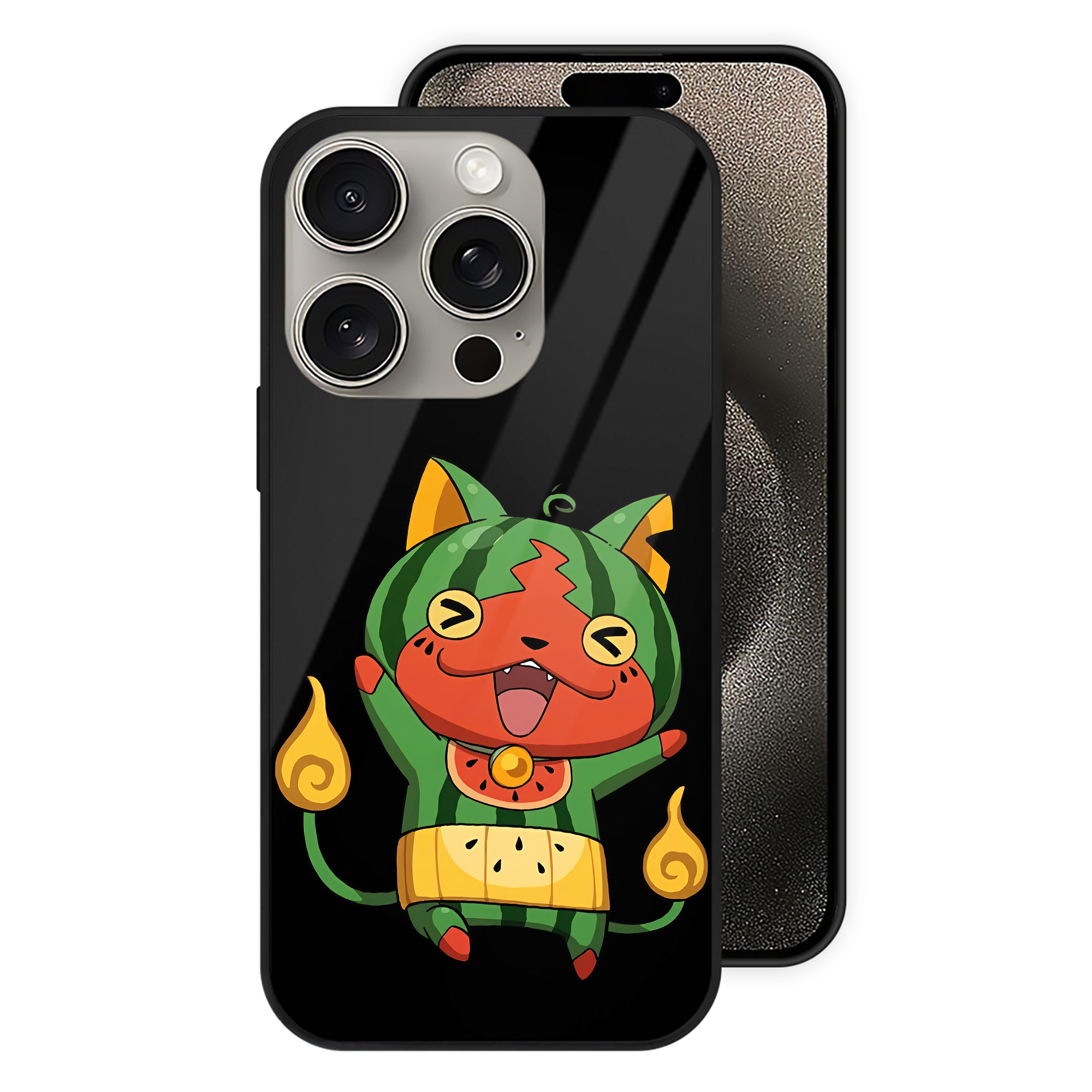 （画像用） 妖怪ウォッチ Yo-kai Watch 【iPhone15Pro対応】スマホケース 耐衝撃＆黄変防止 背面ガラス