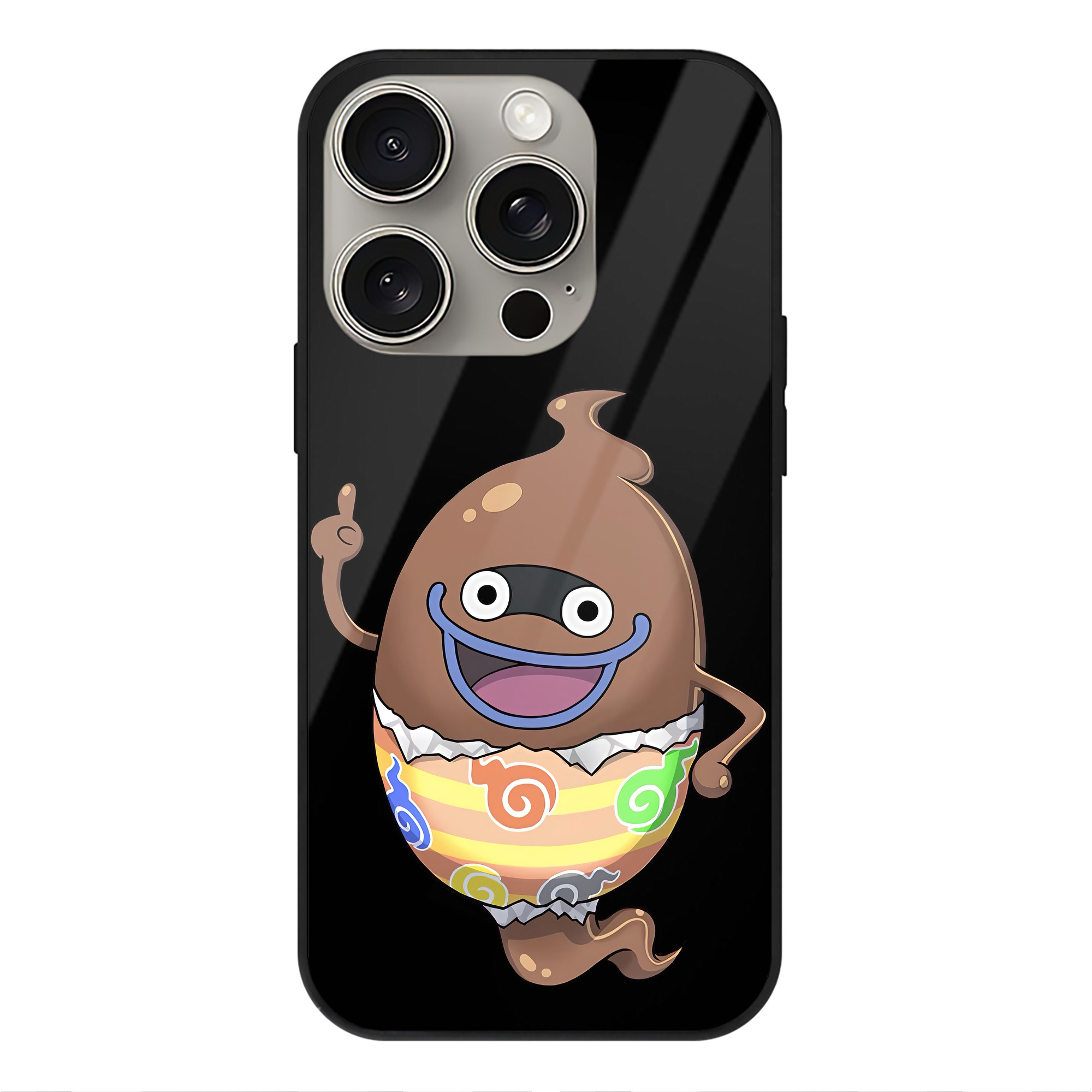 （画像用） 妖怪ウォッチ Yo-kai Watch 【iPhone15Pro対応】スマホケース 耐衝撃＆黄変防止 背面ガラス