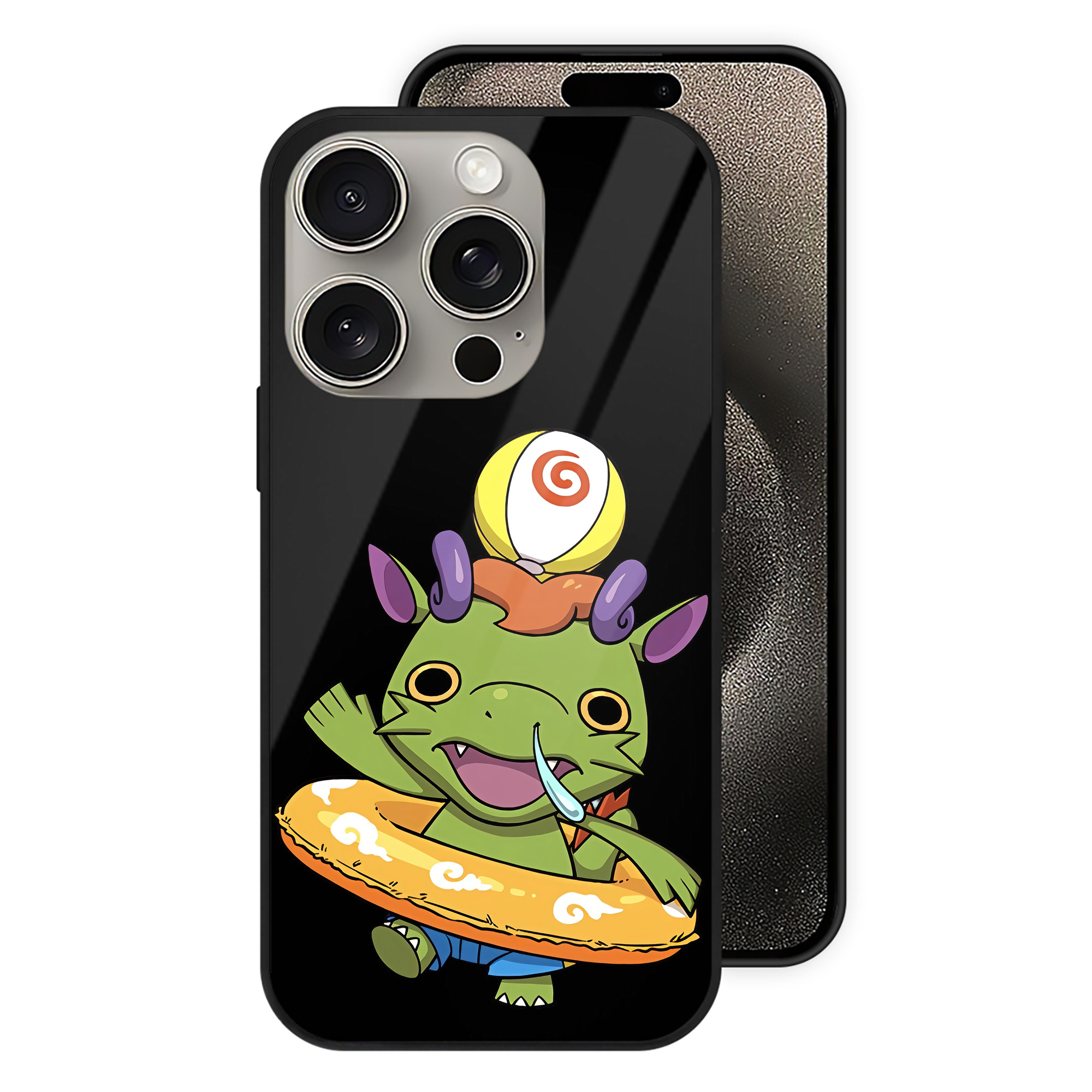 （画像用） 妖怪ウォッチ Yo-kai Watch 【iPhone15Pro対応】スマホケース 耐衝撃＆黄変防止 背面ガラス