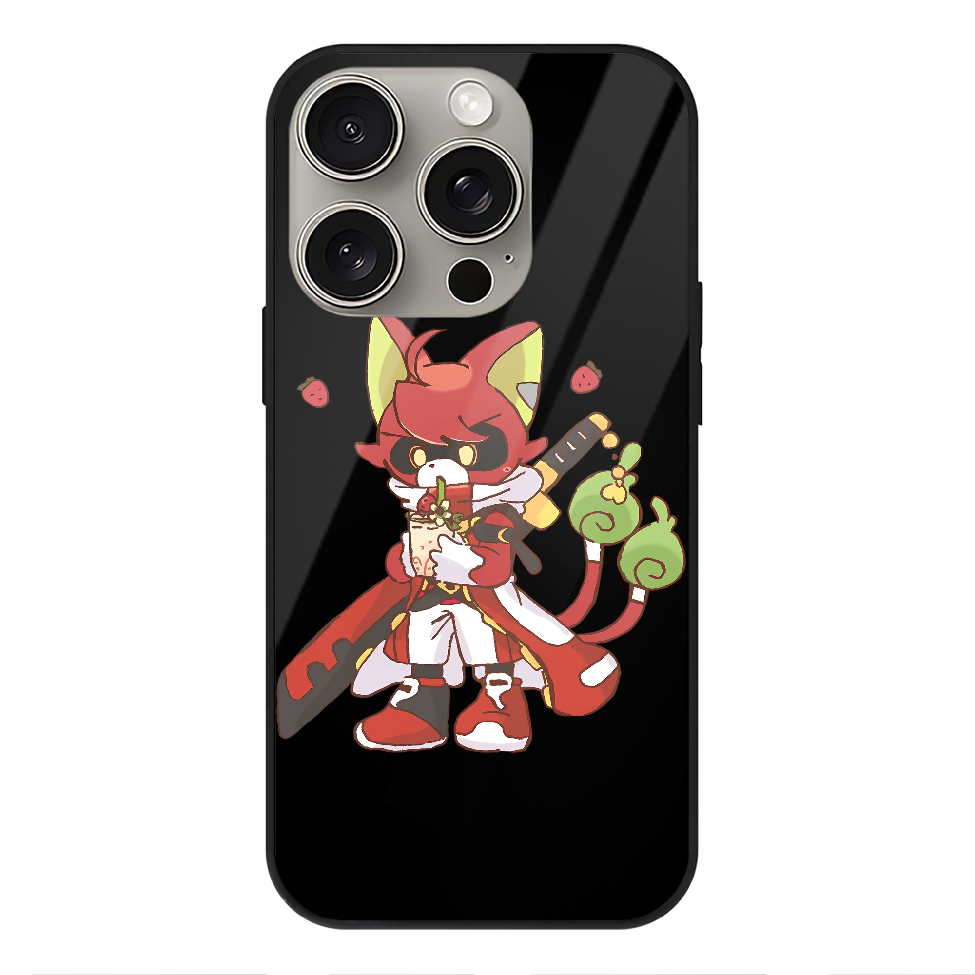 （画像用） 妖怪ウォッチ Yo-kai Watch 【iPhone15Pro対応】スマホケース 耐衝撃＆黄変防止 背面ガラス