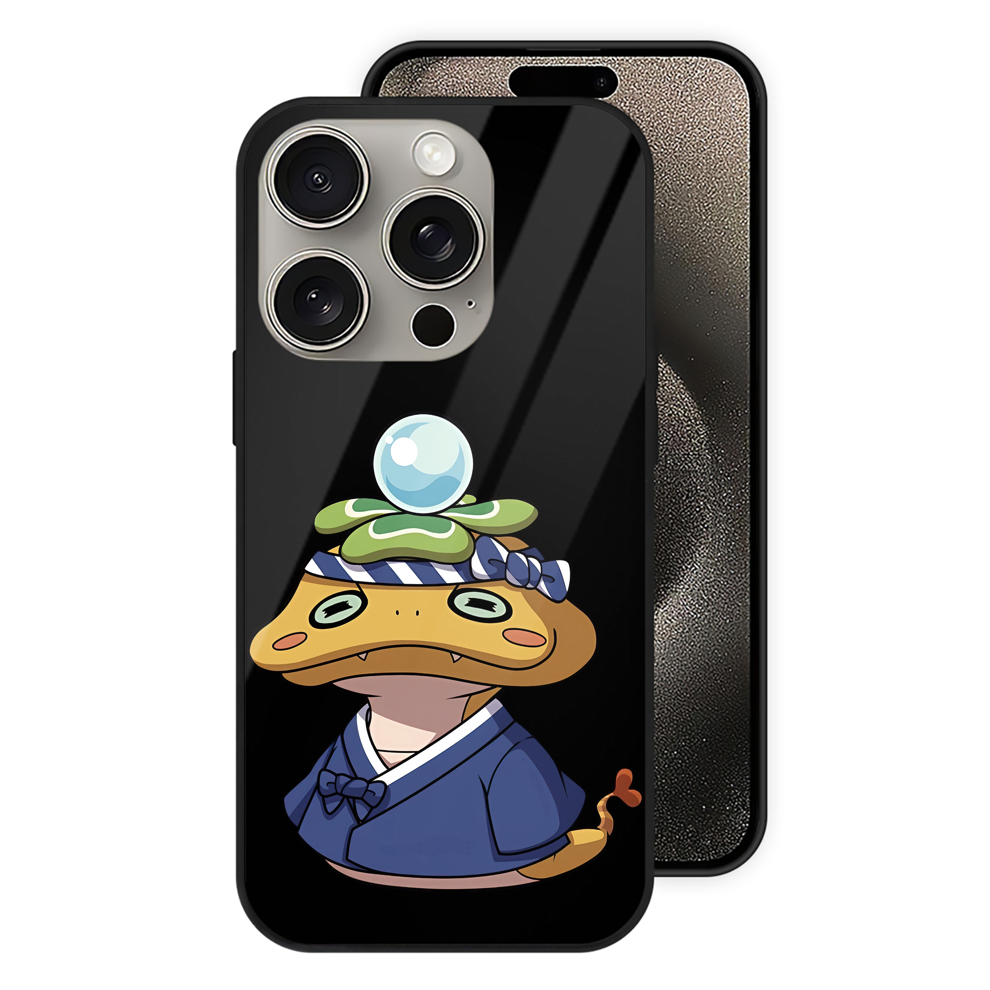 （画像用） 妖怪ウォッチ Yo-kai Watch 【iPhone15Pro対応】スマホケース 耐衝撃＆黄変防止 背面ガラス