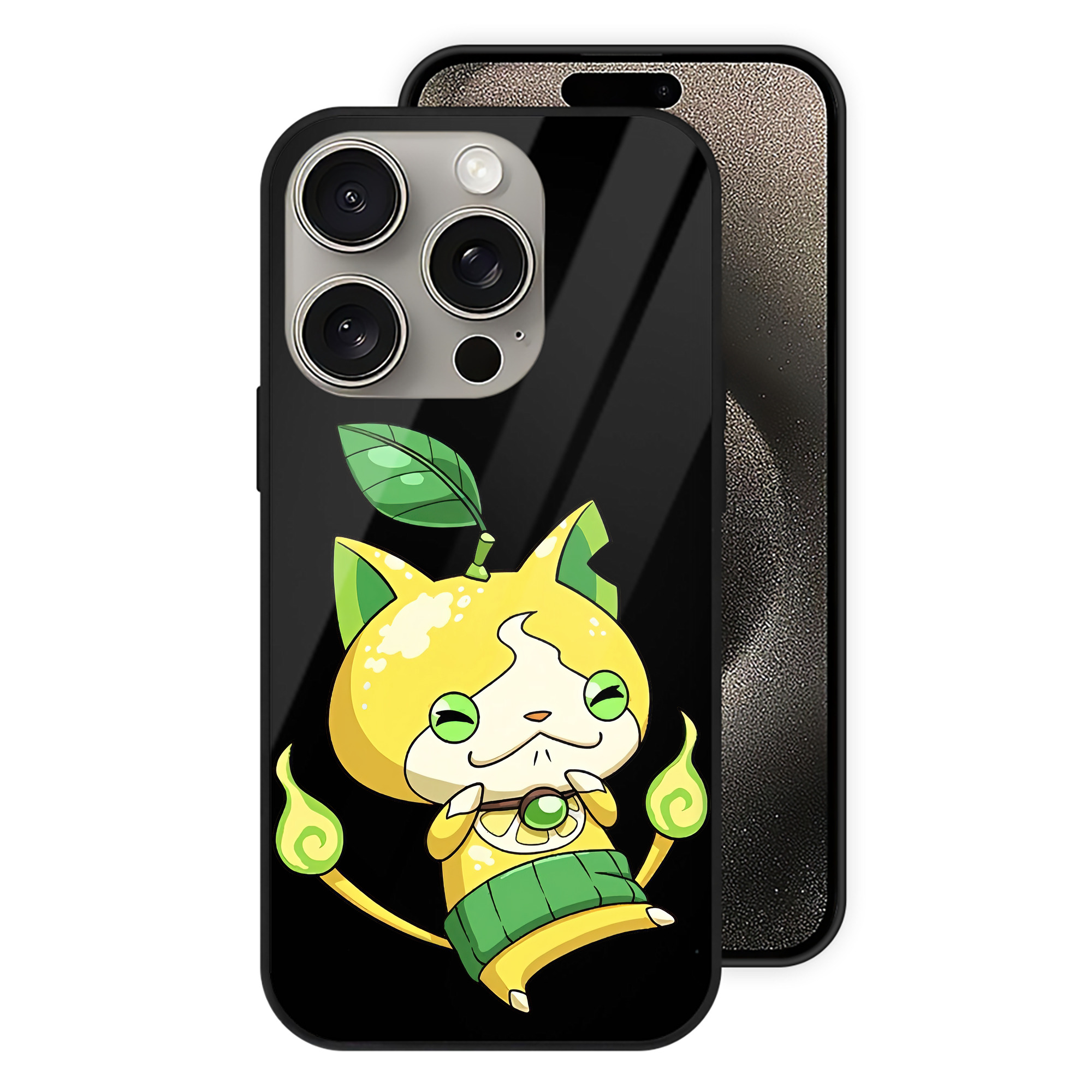 （画像用） 妖怪ウォッチ Yo-kai Watch 【iPhone15Pro対応】スマホケース 耐衝撃＆黄変防止 背面ガラス