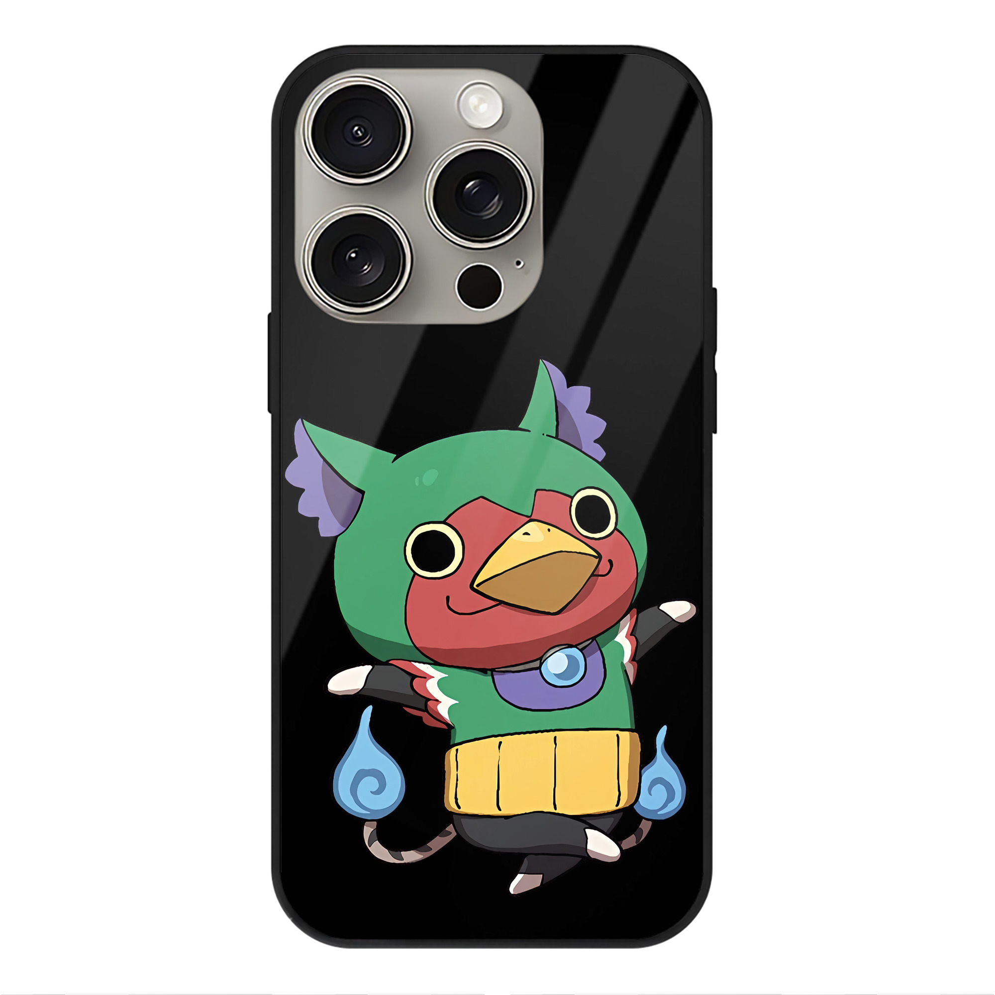 （画像用） 妖怪ウォッチ Yo-kai Watch 【iPhone15Pro対応】スマホケース 耐衝撃＆黄変防止 背面ガラス