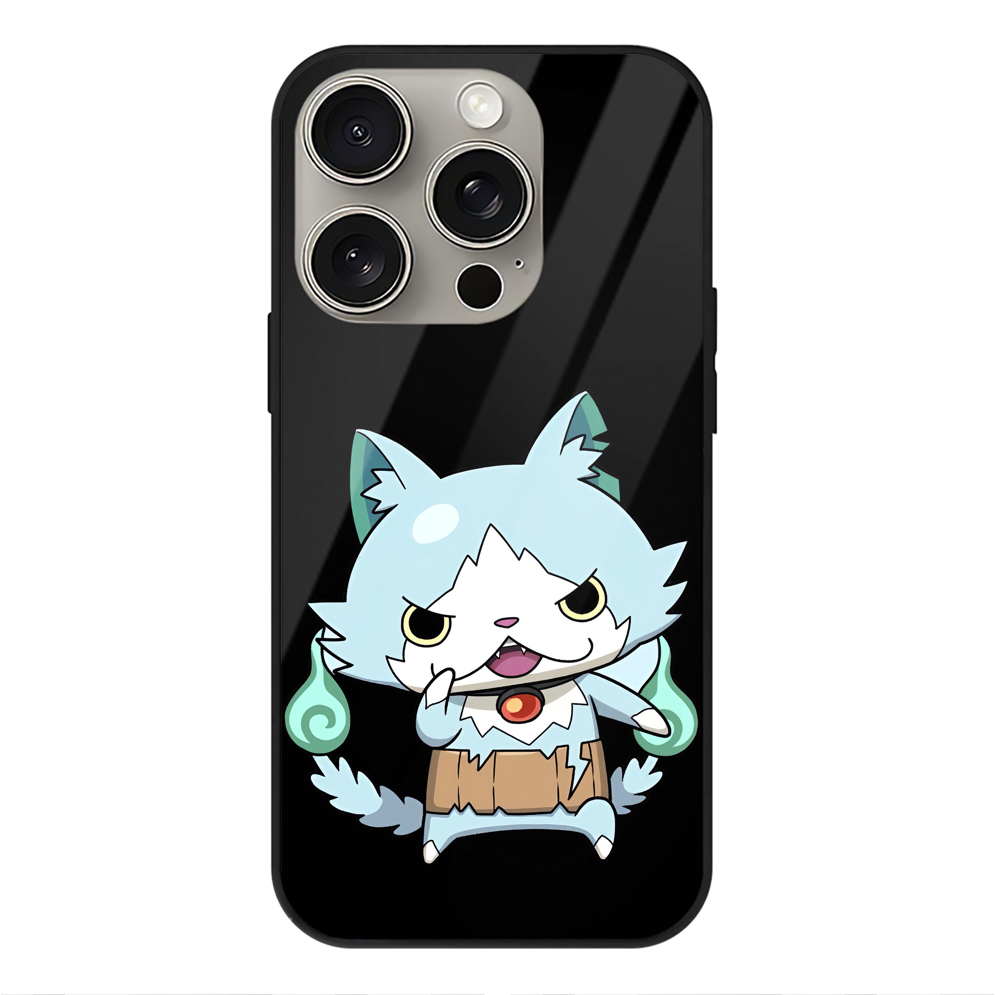 （画像用） 妖怪ウォッチ Yo-kai Watch 【iPhone15Pro対応】スマホケース 耐衝撃＆黄変防止 背面ガラス